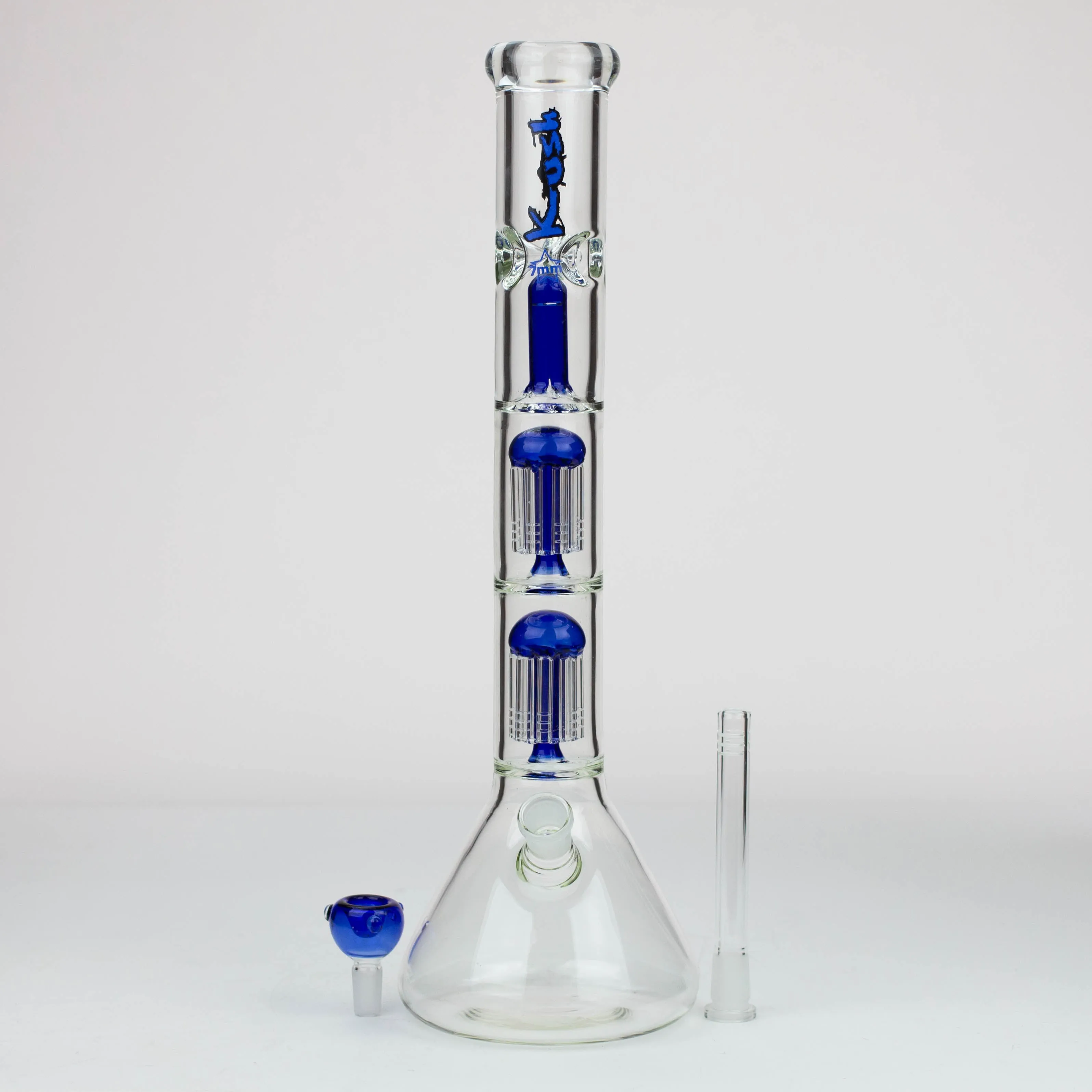 18" KUSH Dual Tree Percolator Splash Guard Bong