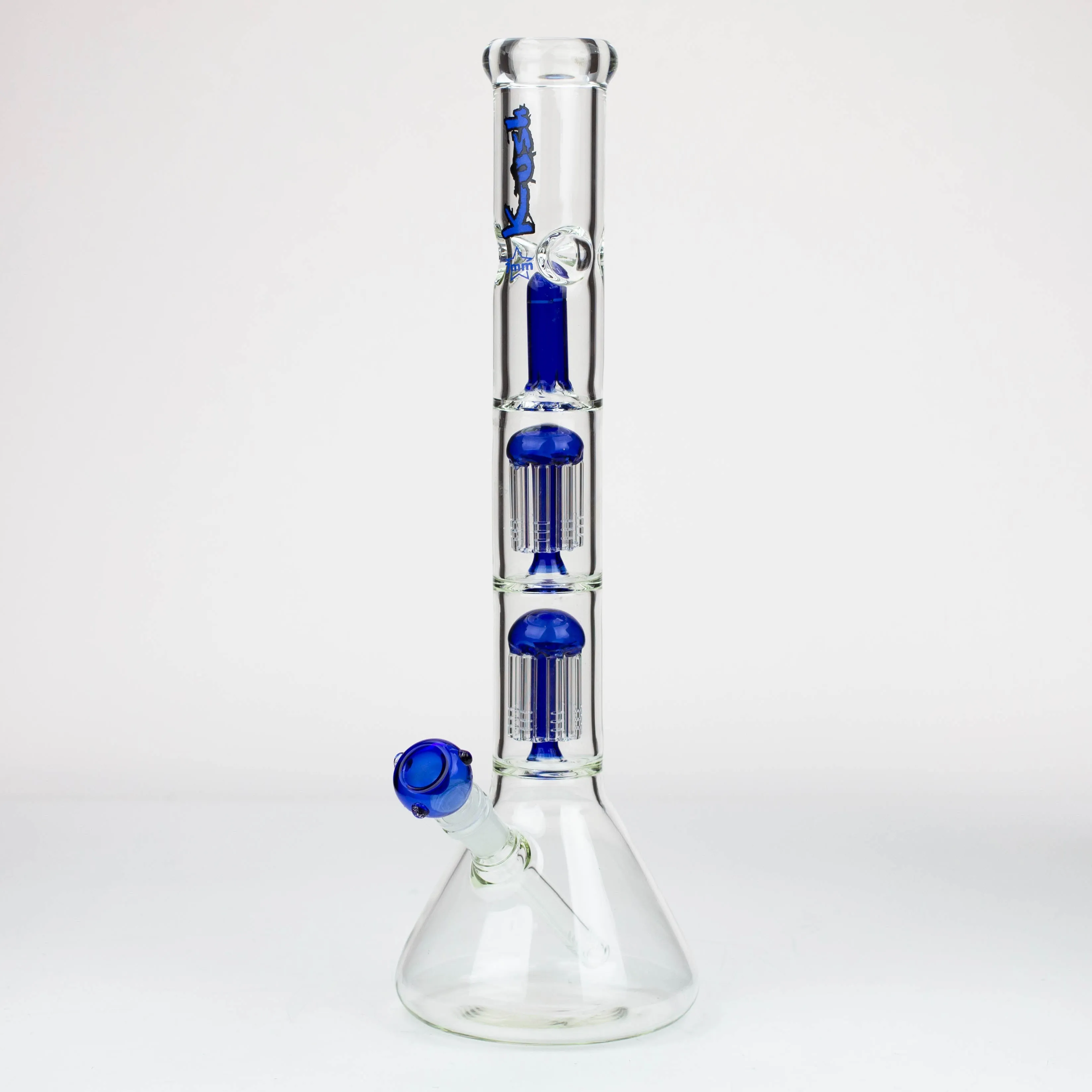 18" KUSH Dual Tree Percolator Splash Guard Bong