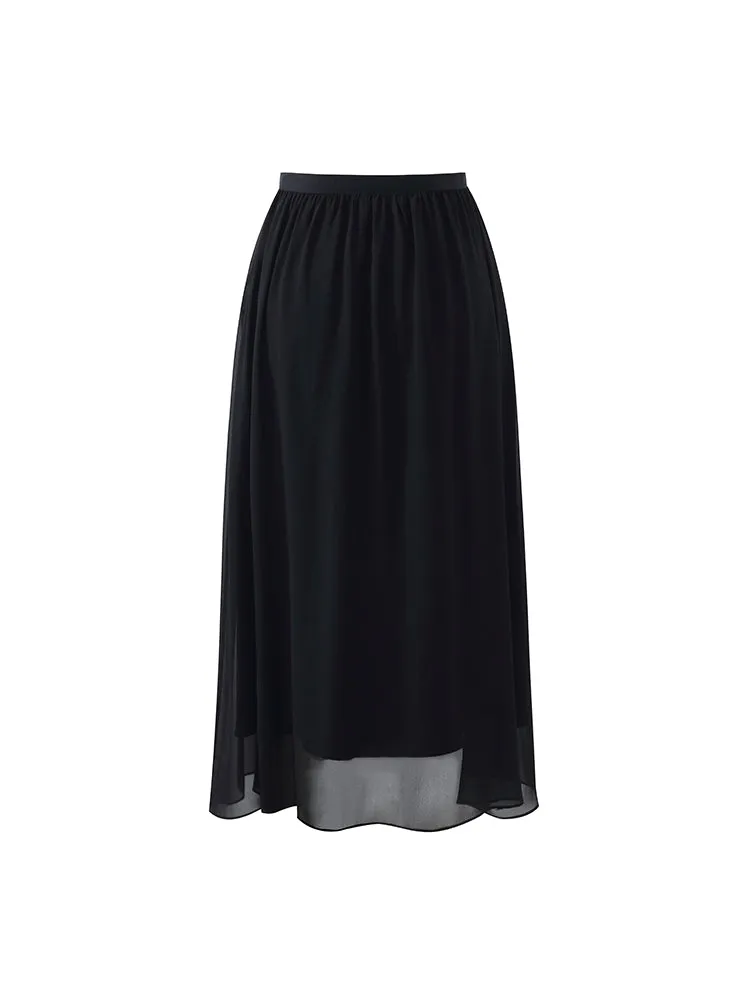 19 Momme Mulberry Silk Reversible Women Skirt