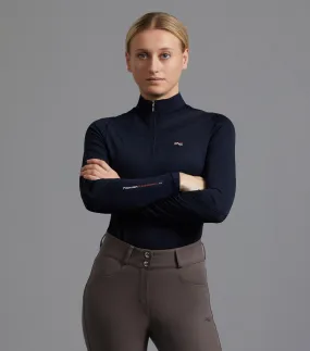 Arclos Ladies Technical Long Sleeve Riding Top Navy