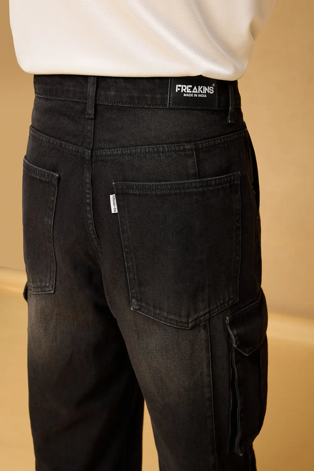 Asphalt Black Men's Baggy Cargo