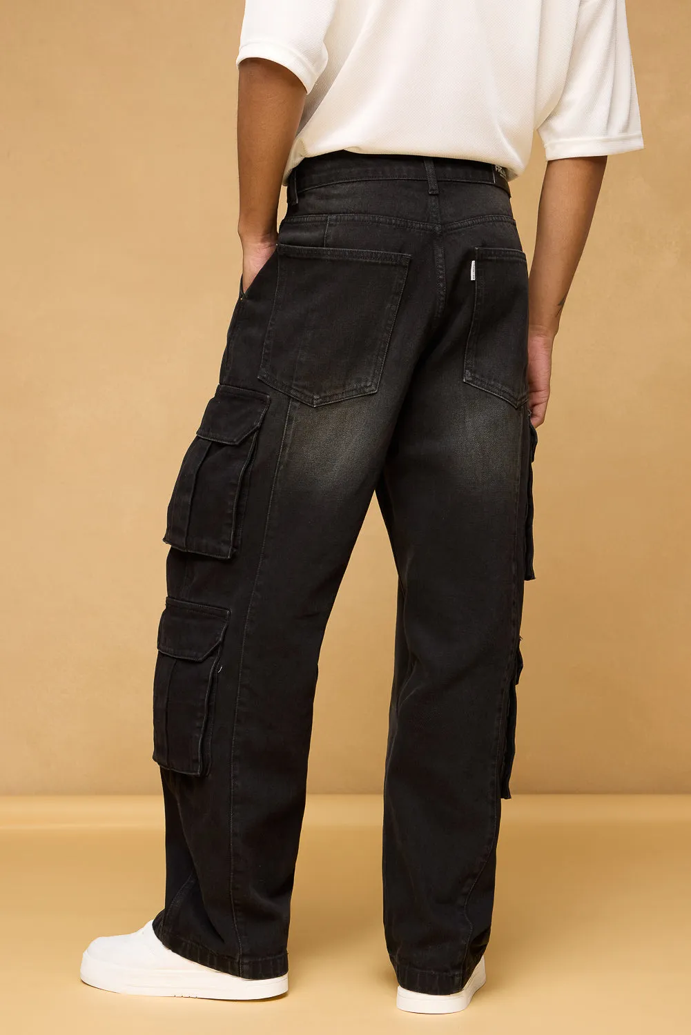 Asphalt Black Men's Baggy Cargo