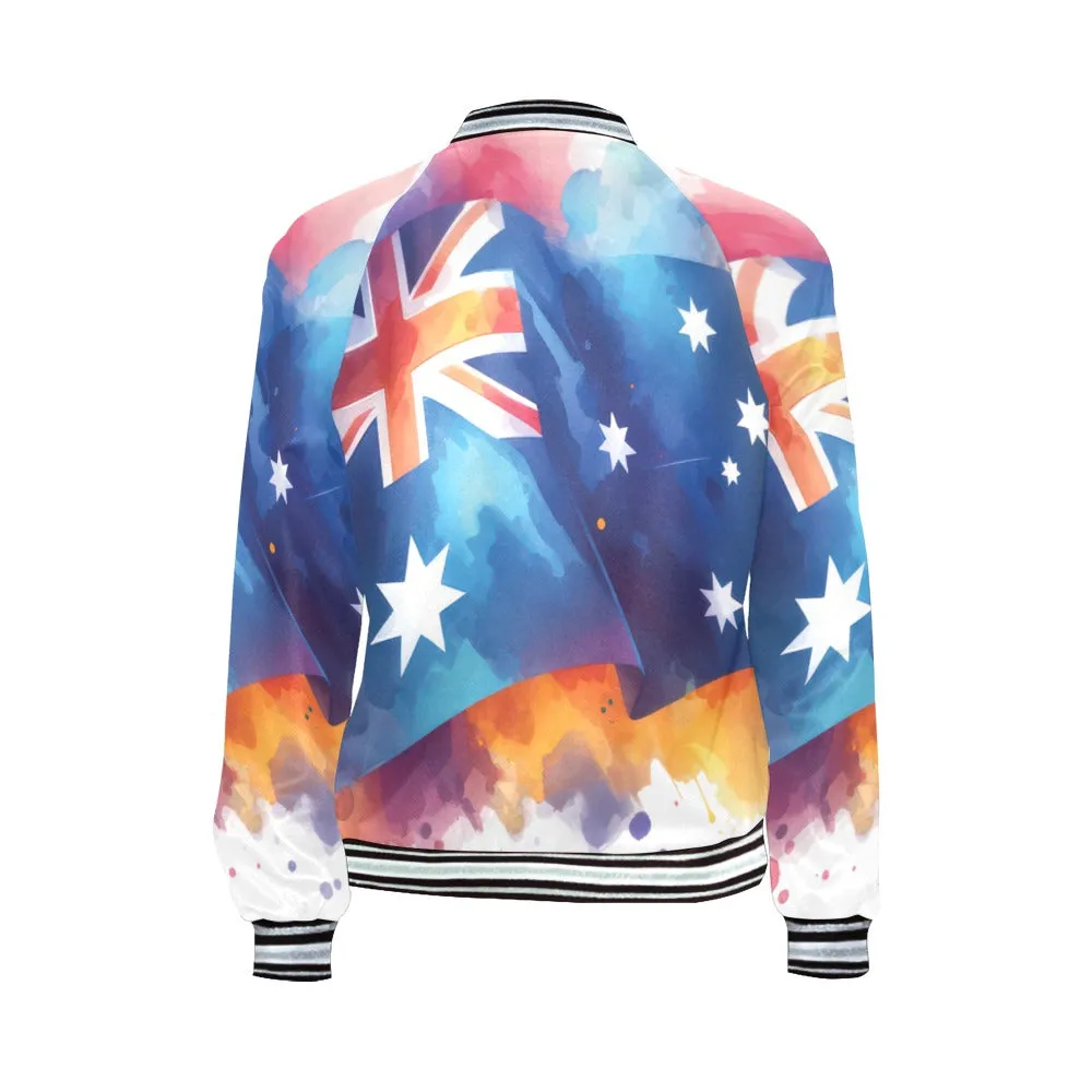 Aussie Flag awd1337 Bomber Jacket for Women