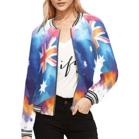 Aussie Flag awd1337 Bomber Jacket for Women