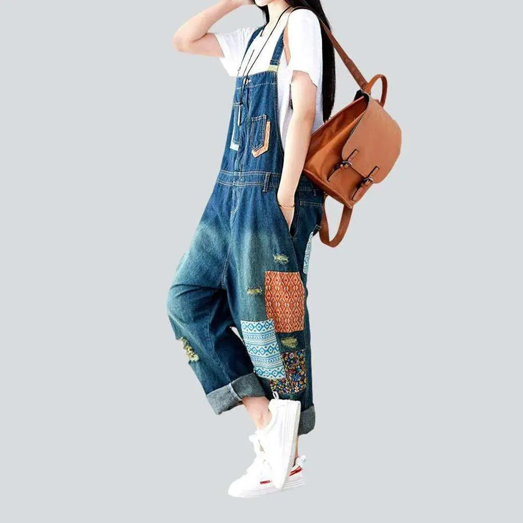 Baggy jeans dungaree for ladies