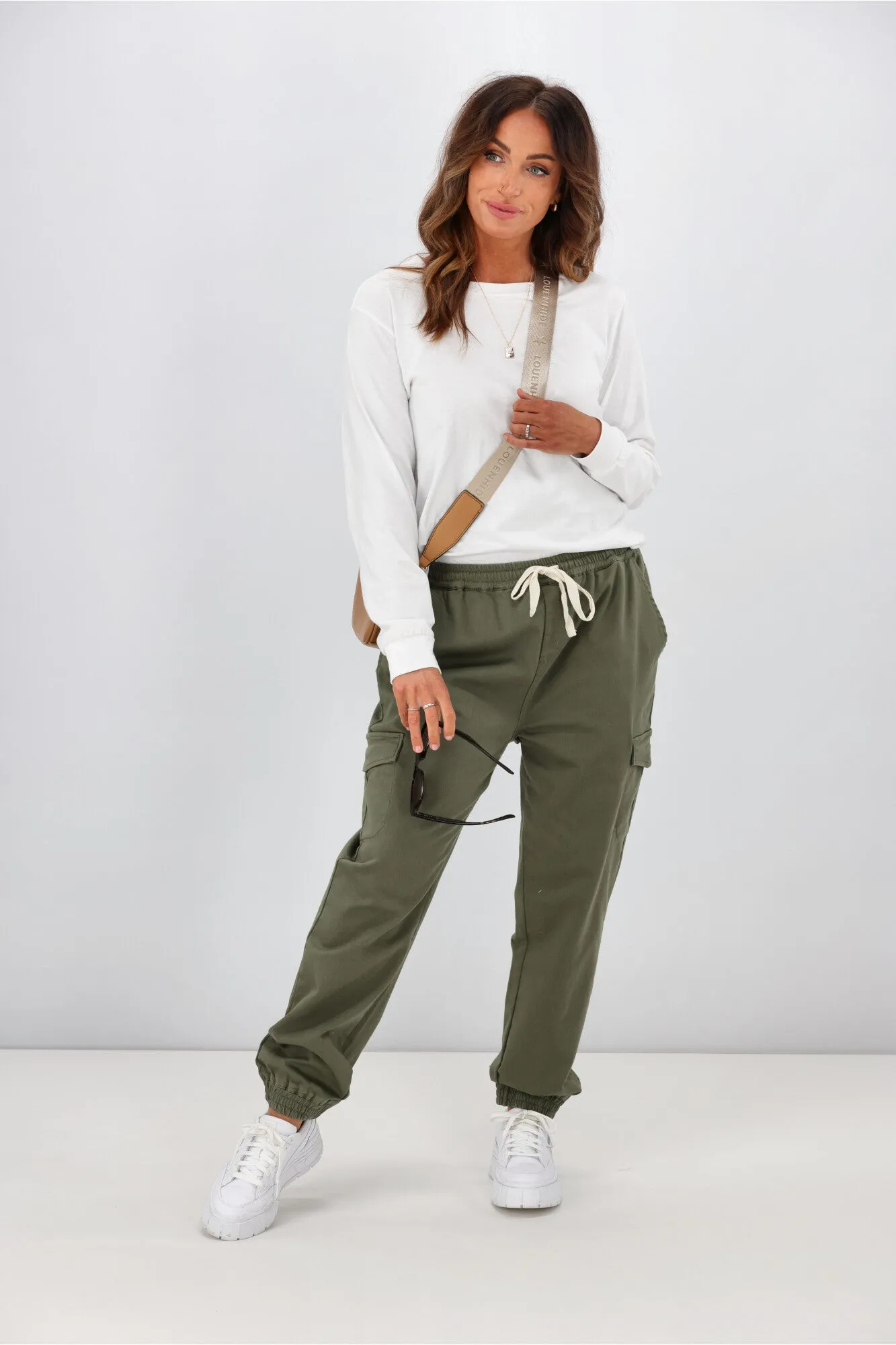 Betty Basics Connecticut Cargo Jean Khaki