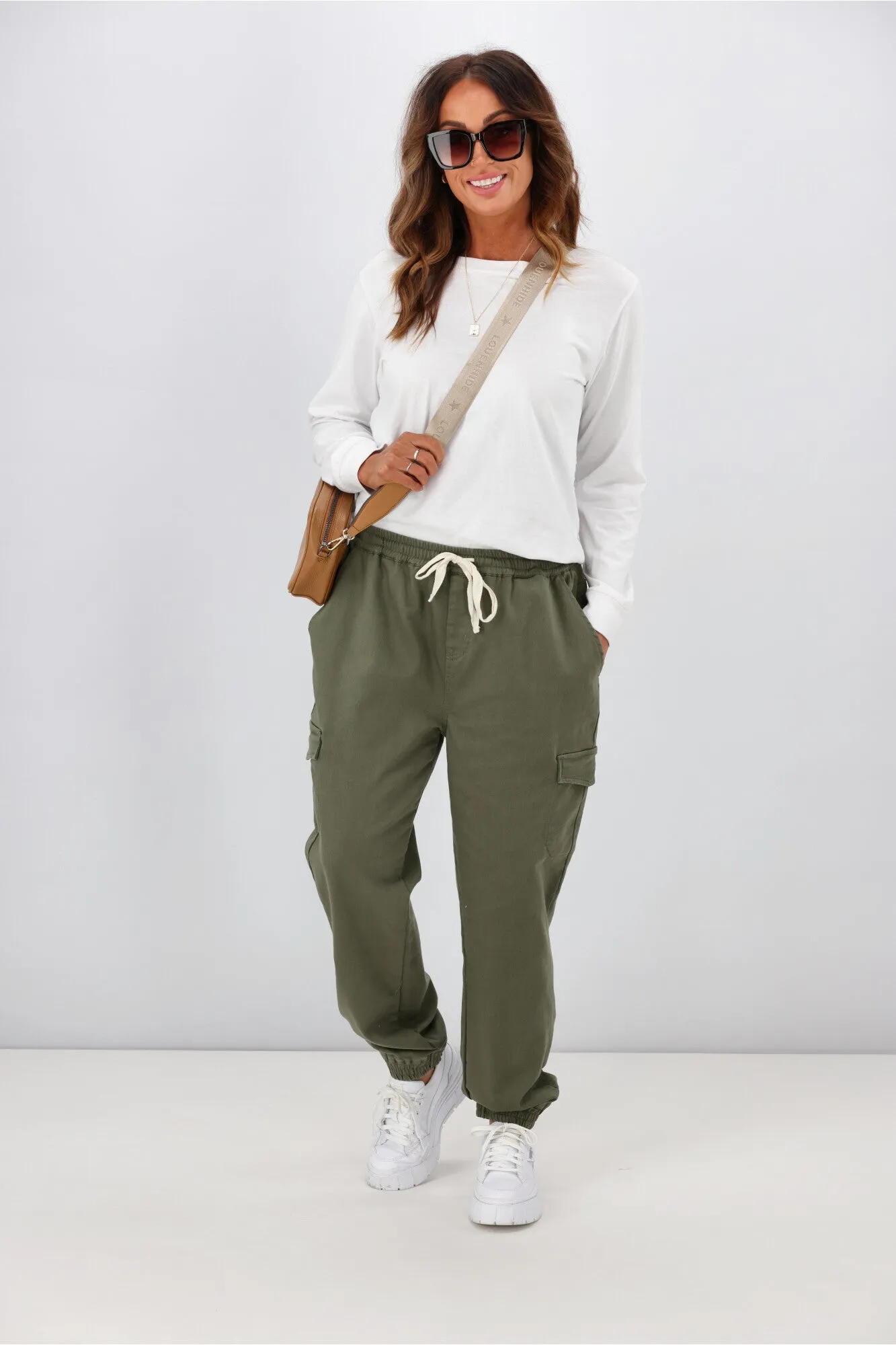 Betty Basics Connecticut Cargo Jean Khaki