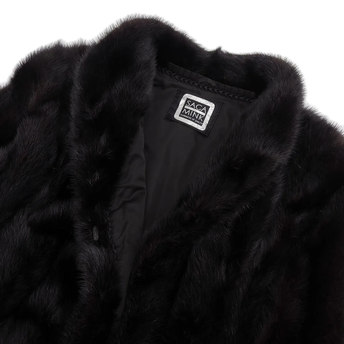 Black Mink Fur Coat