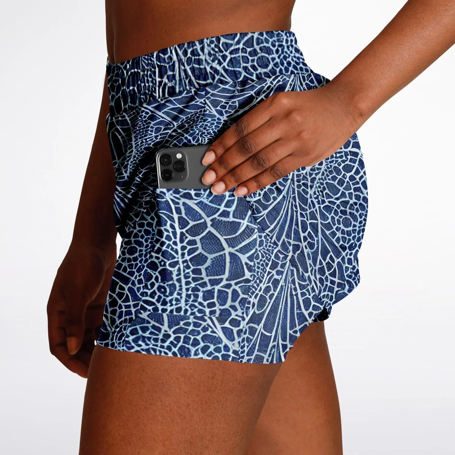 Blue Lace 2-in-1 Shorts