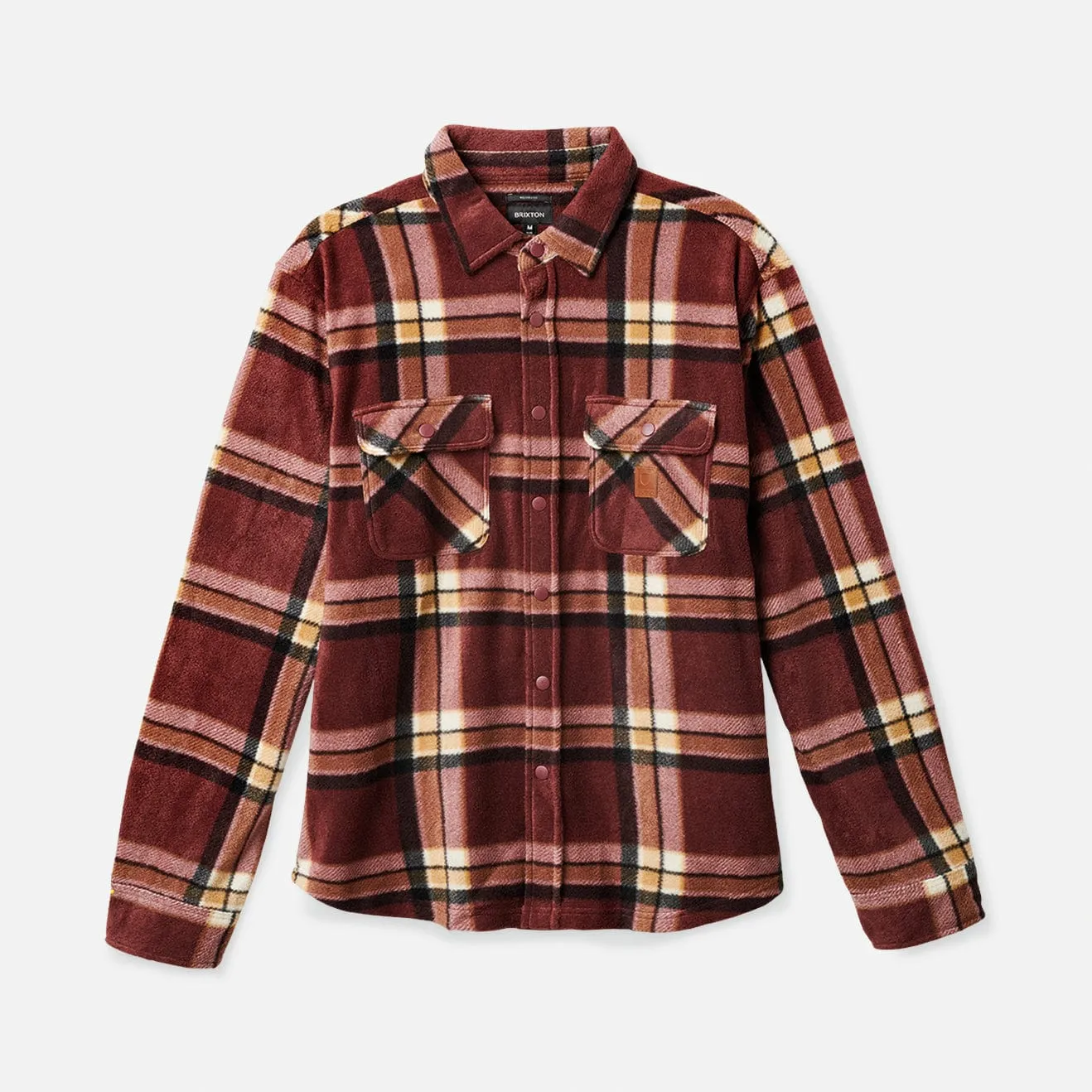 BOWERY L/S ARCTIC STRETCH FLEECE - MAHOGANY PLAID