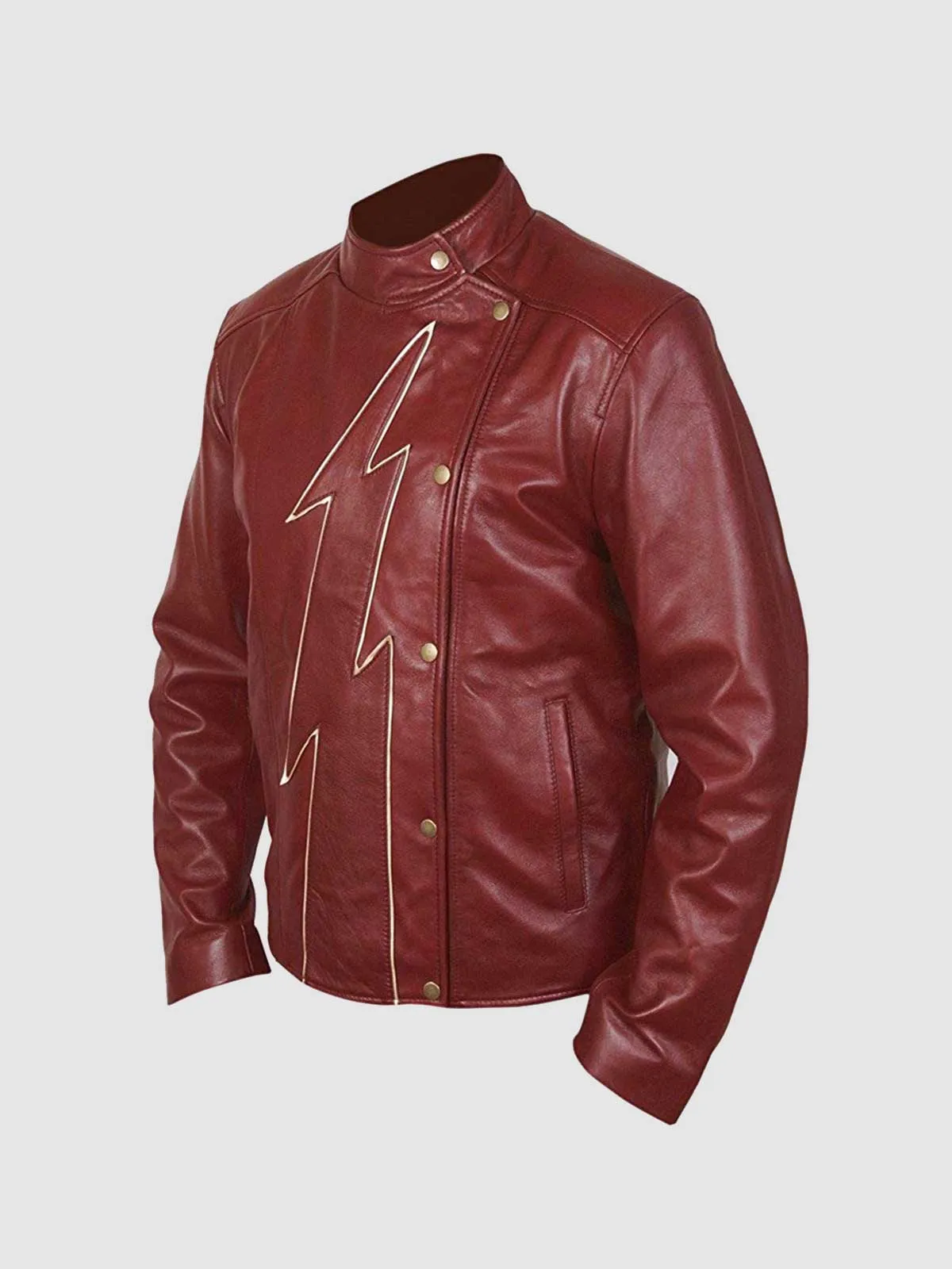 Burgundy Motorcycle Jacket