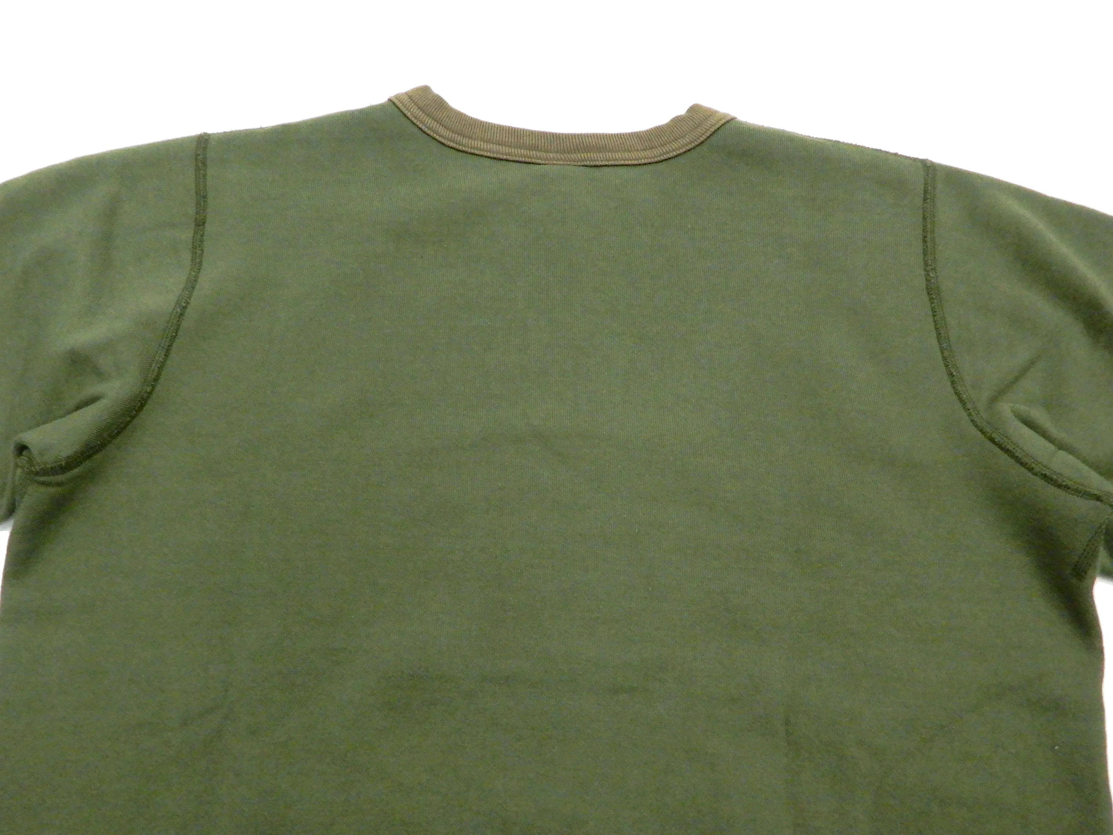 Buzz Rickson Plain Sweatshirt Men's Loop-wheeled Vintage Style BR65622 Faded-Olive