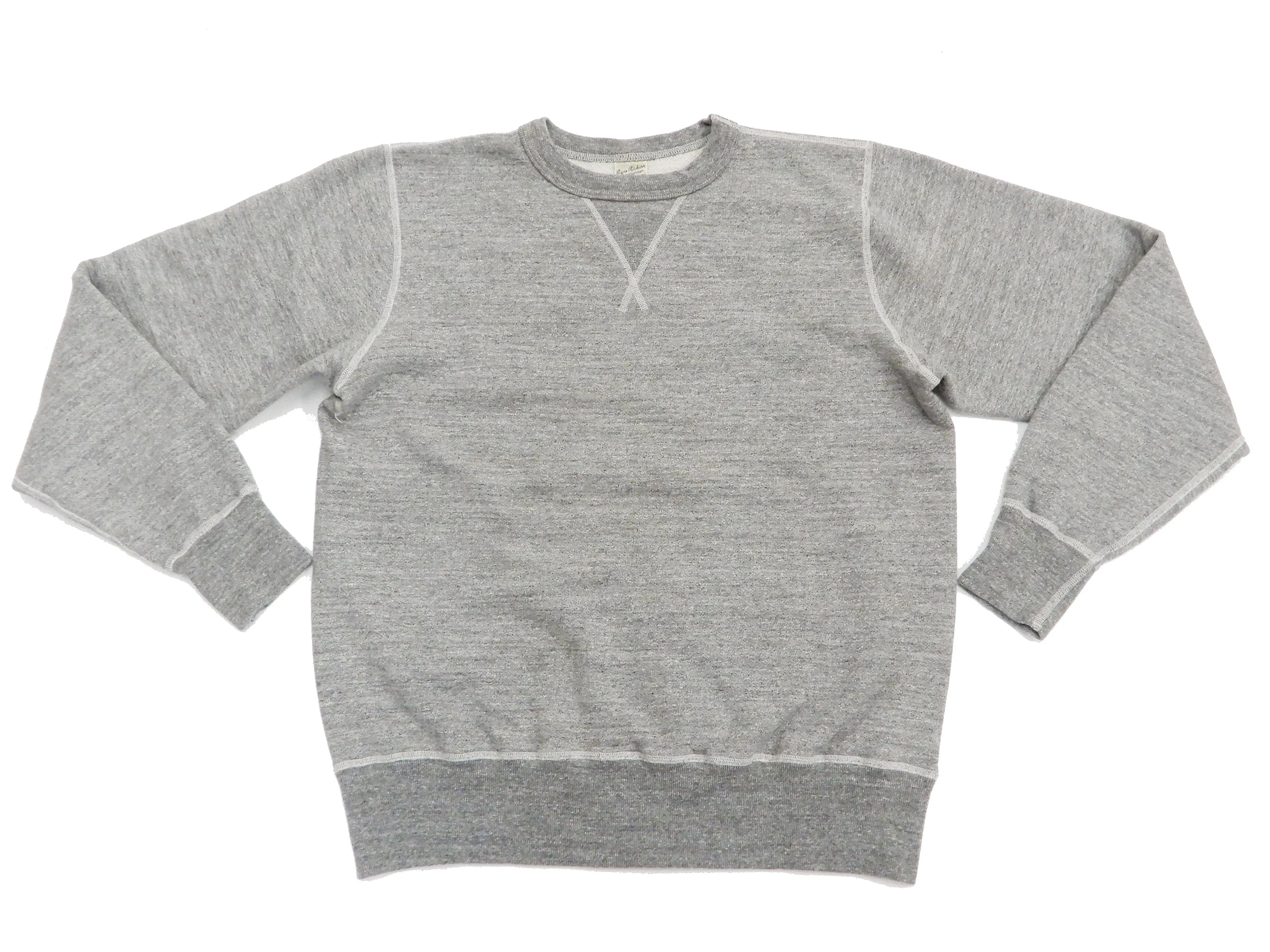 Buzz Rickson Plain Sweatshirt Men's Loop-wheeled Vintage Style BR65622 Heather-Gray