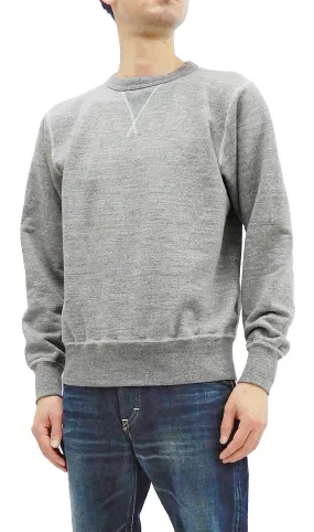 Buzz Rickson Plain Sweatshirt Men's Loop-wheeled Vintage Style BR65622 Heather-Gray