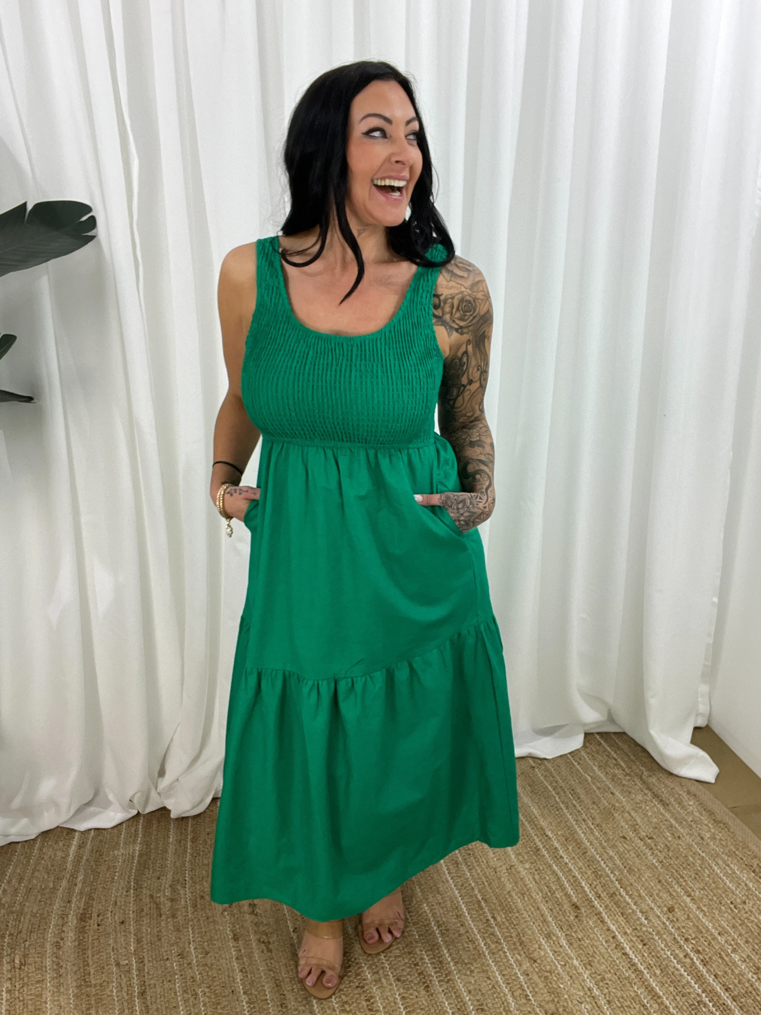 Callen Dress - Green