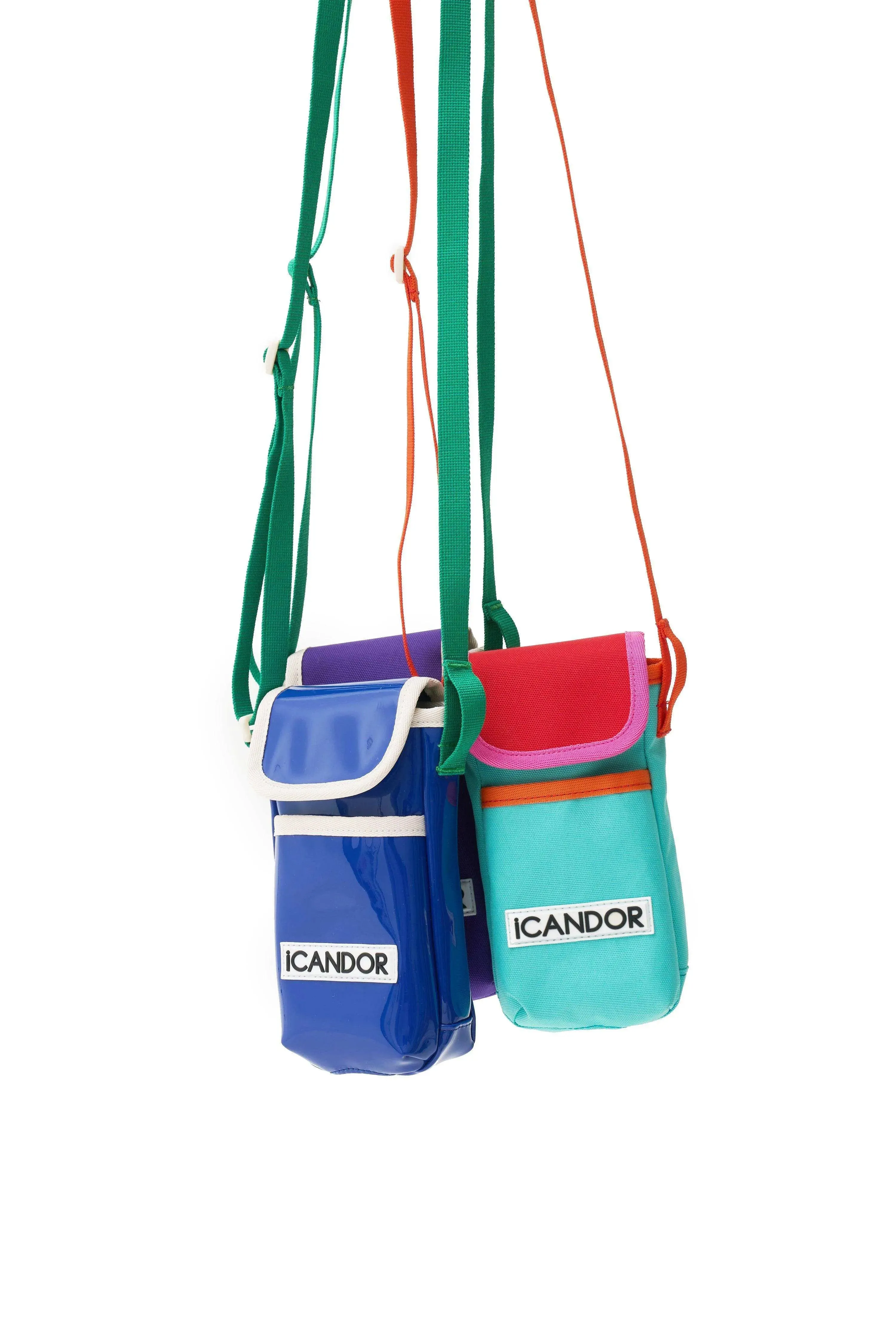 Cashew Nut | Dog-Walking Pouch - Blue/Purple/Mint