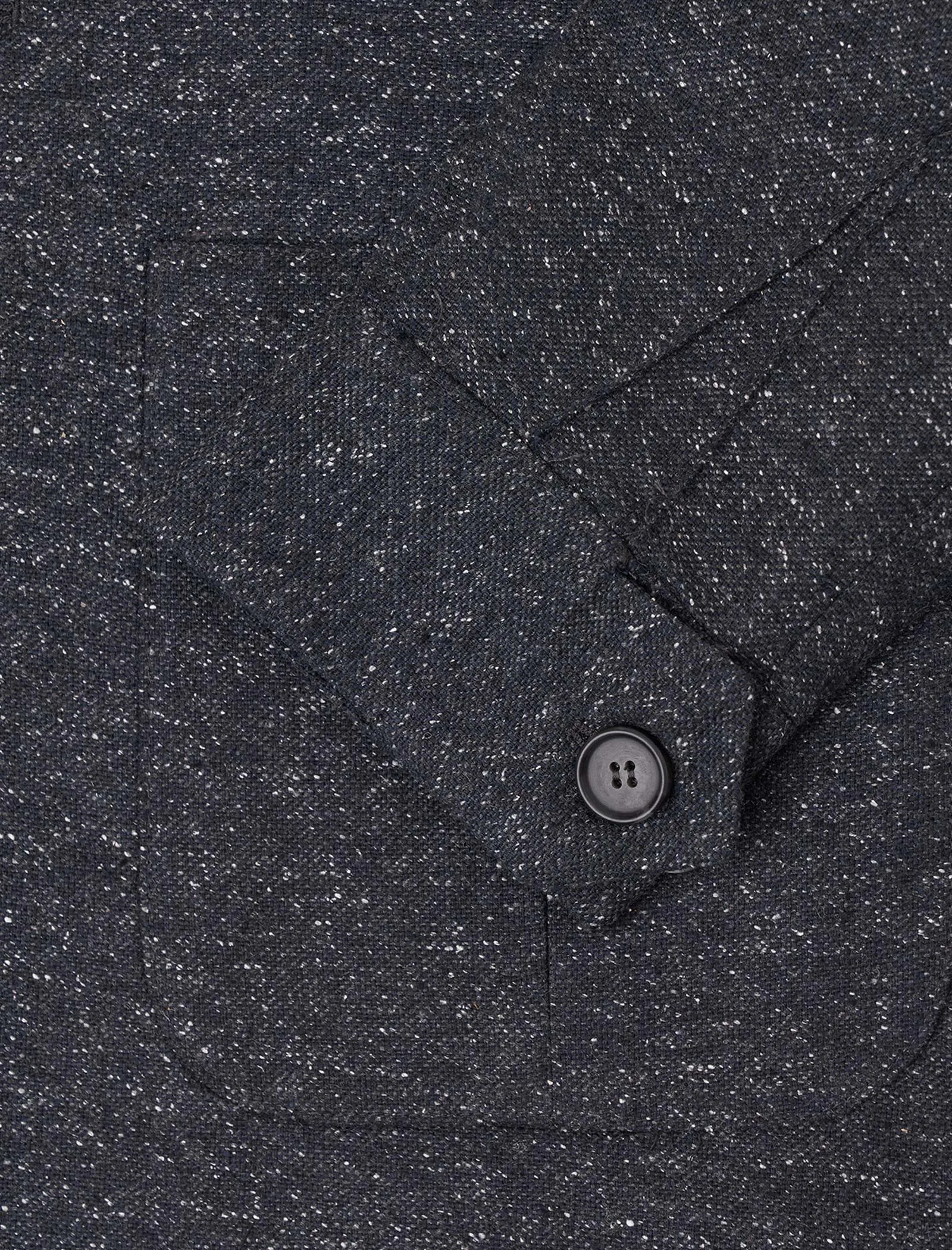 Charcoal Speckled Wool & Silk Shacket