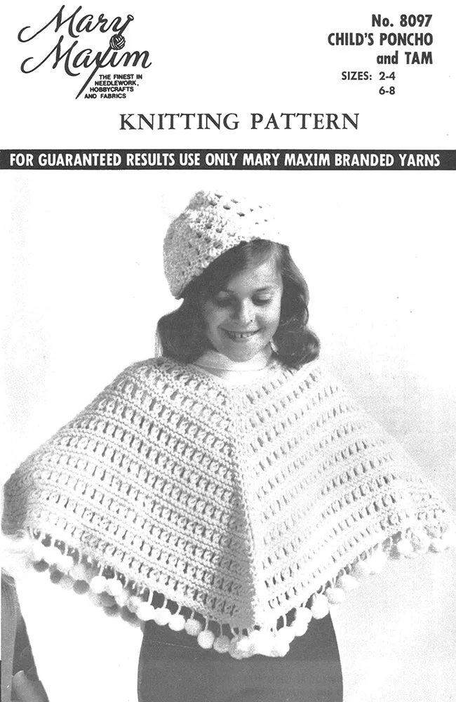 Child's Poncho & Tam Pattern