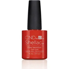 CND Shellac Gel Polish, 91748, Fine Vermilion , 0.5oz KK0824