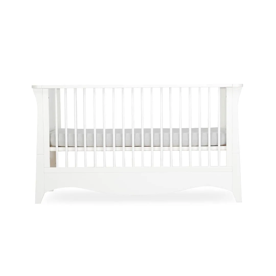 CuddleCo Clara 2 Piece Set 3-Drawer Dresser   Cot Bed - White