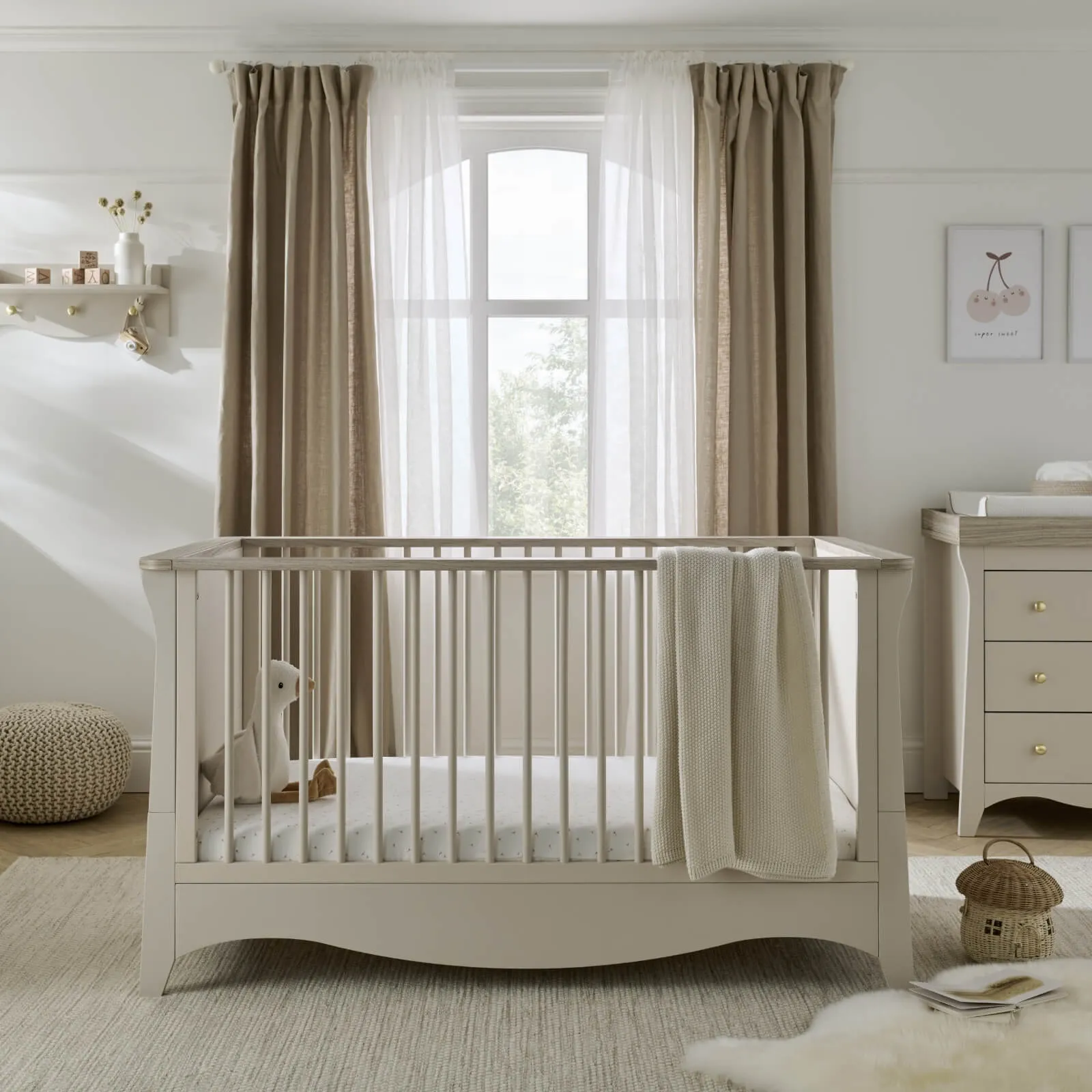 Cuddleco Clara 3 Piece Nursery Furniture Set - Cashmere