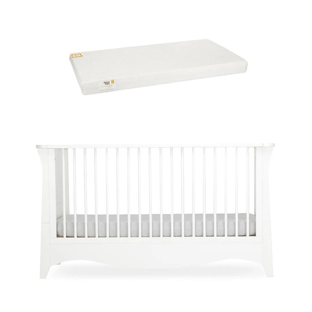 CuddleCo Clara Cot Bed - White