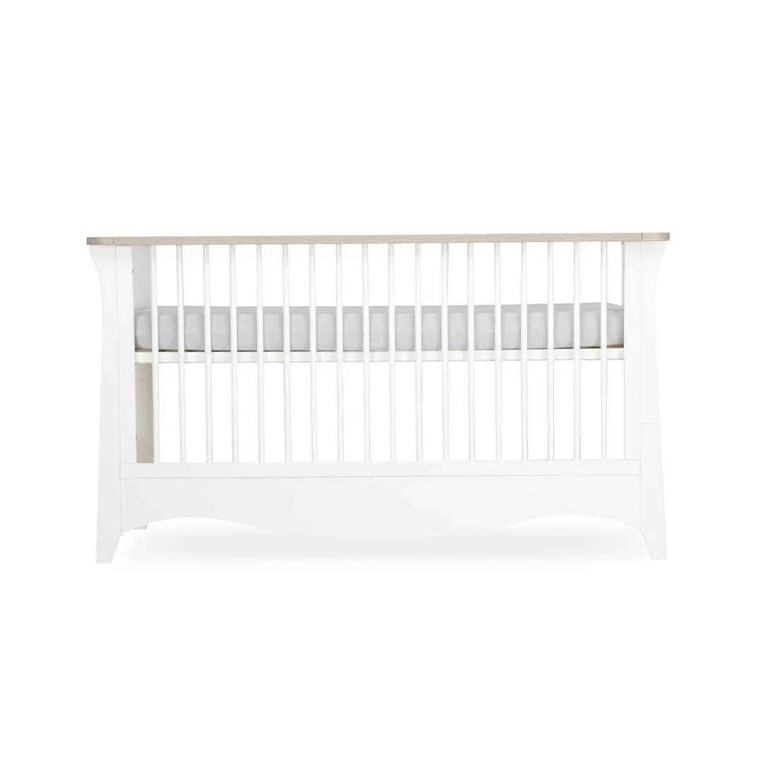 CuddleCo Clara Cot Bed - White/Ash