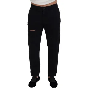 Dolce & Gabbana Elegant Black Loose Fit Italian Jeans