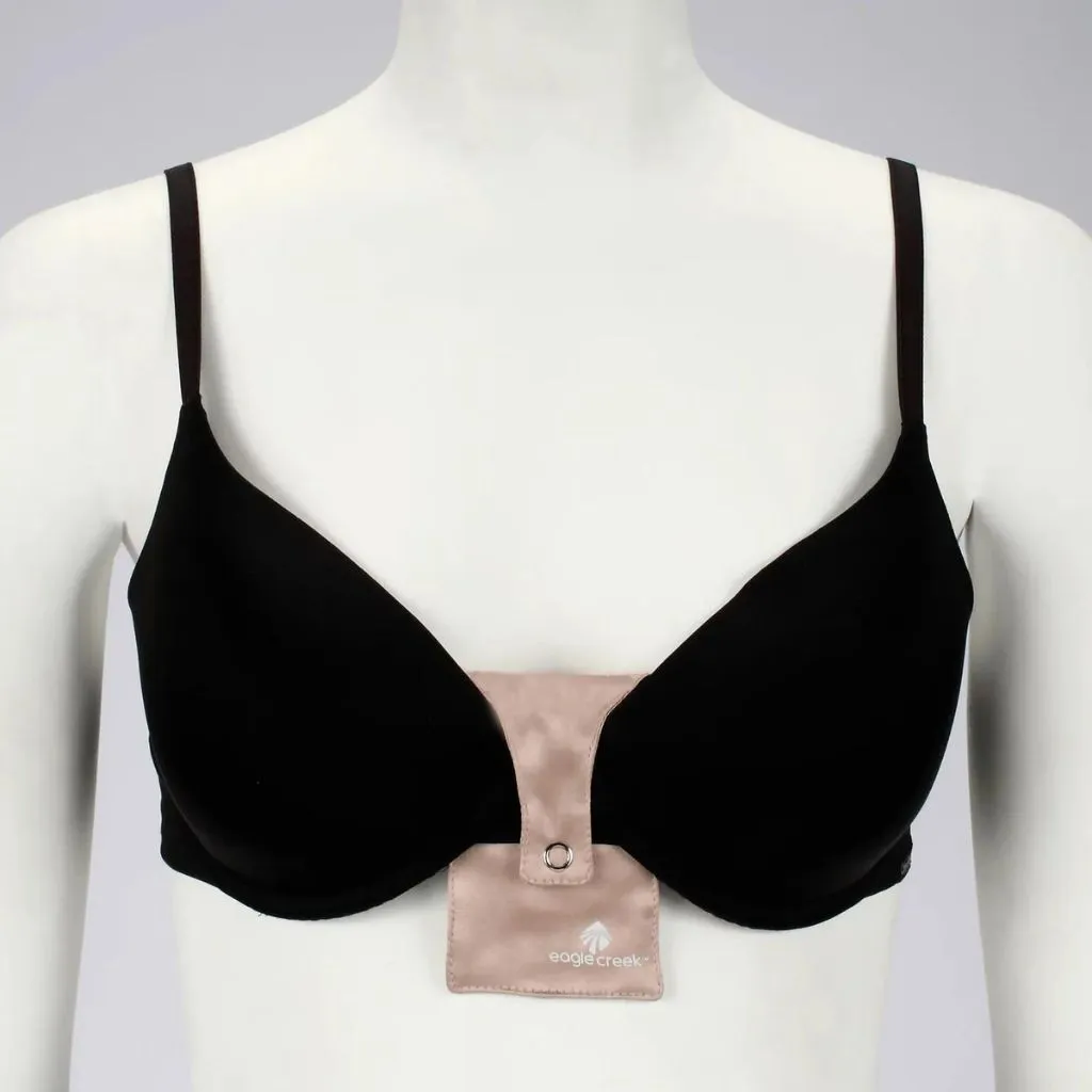 Eagle Creek Silk Undercover Bra Stash - Rose