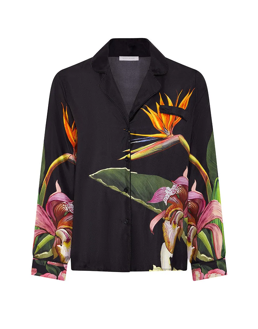 Eden Twill Shirt - Orchid Black - SALE