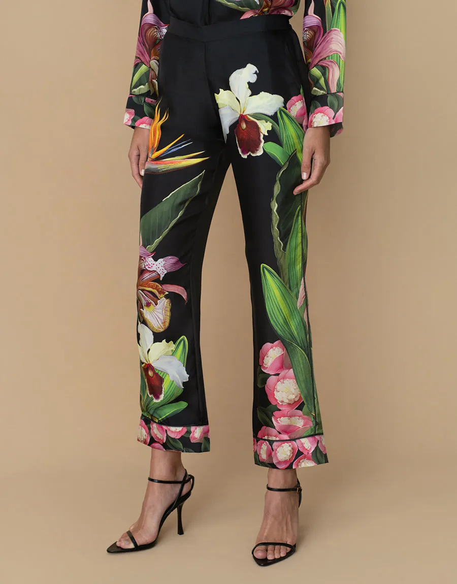 Eden Twill Trouser - Orchid Black - SALE