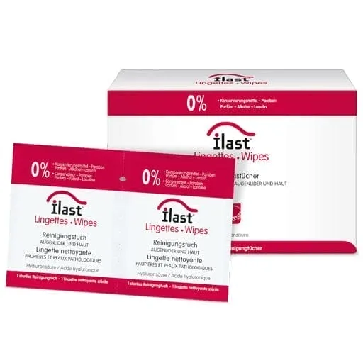 Eyelid disease, allergic reaction eyelid, eyelid allergy, ILAST wipes