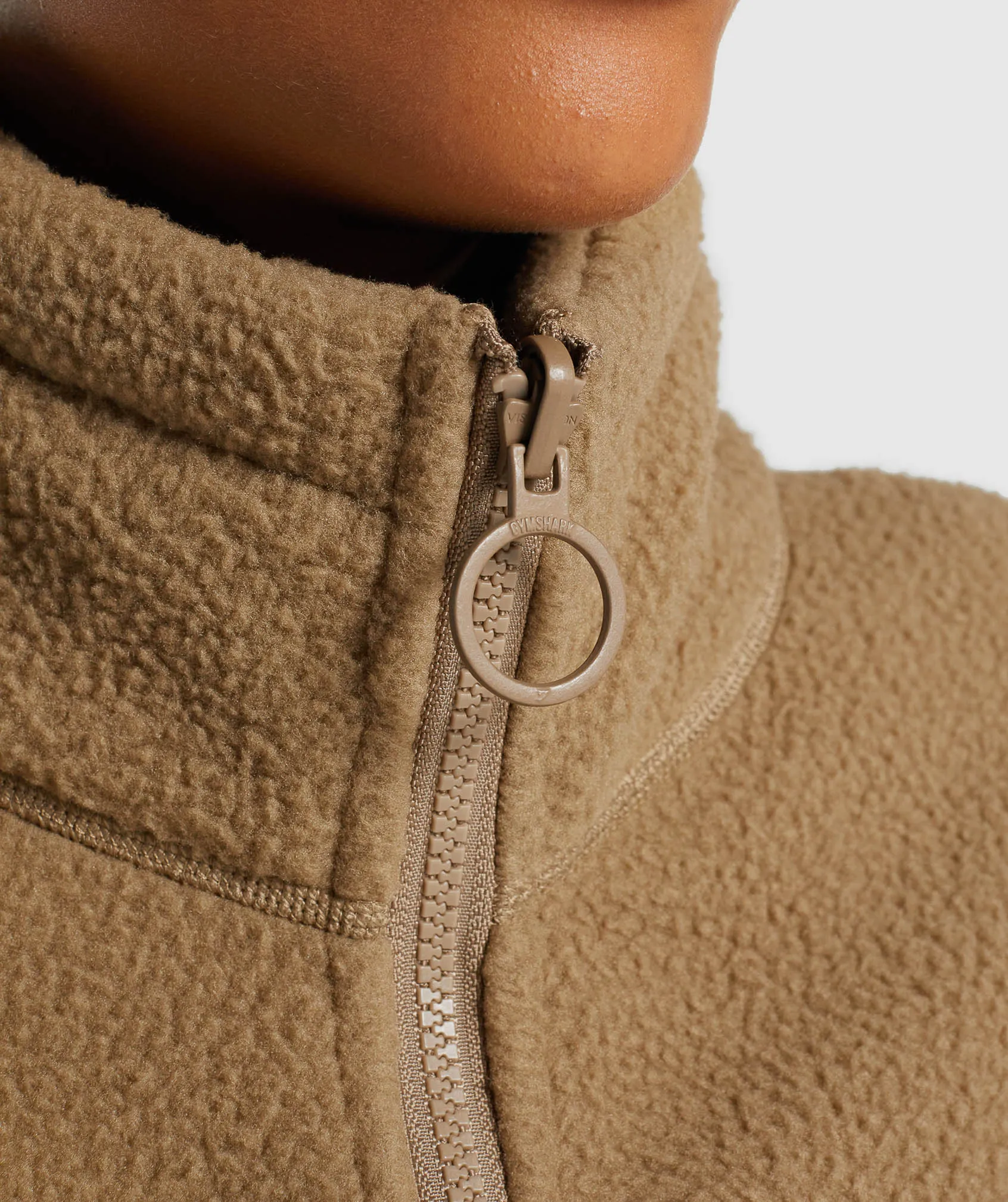 Gymshark Sherpa Jacket - Light Brown