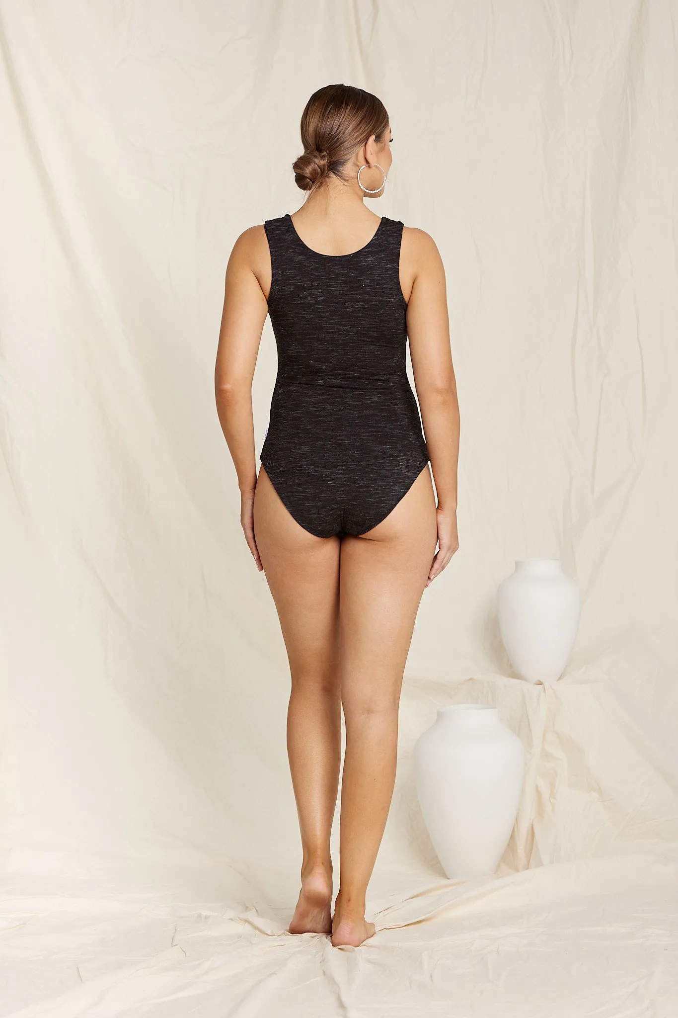 High Neck Bodysuit - Ember Bamboo Jersey