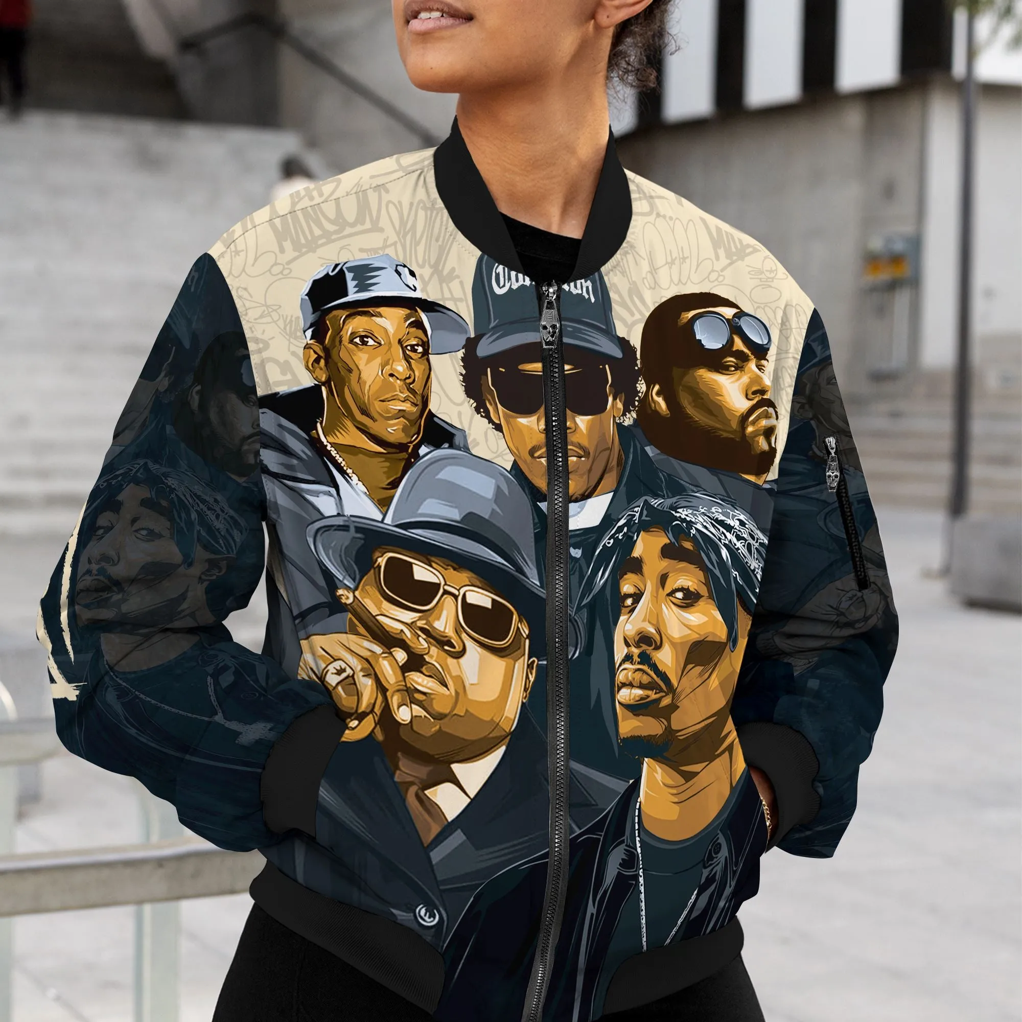 Hip Hop Legends 2 Bomber Jacket