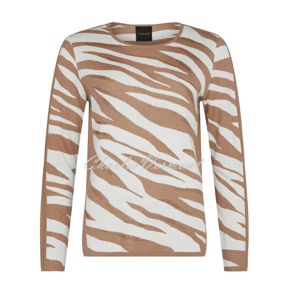 I’cona Animal Print Sweater – Style 64092-60002-17