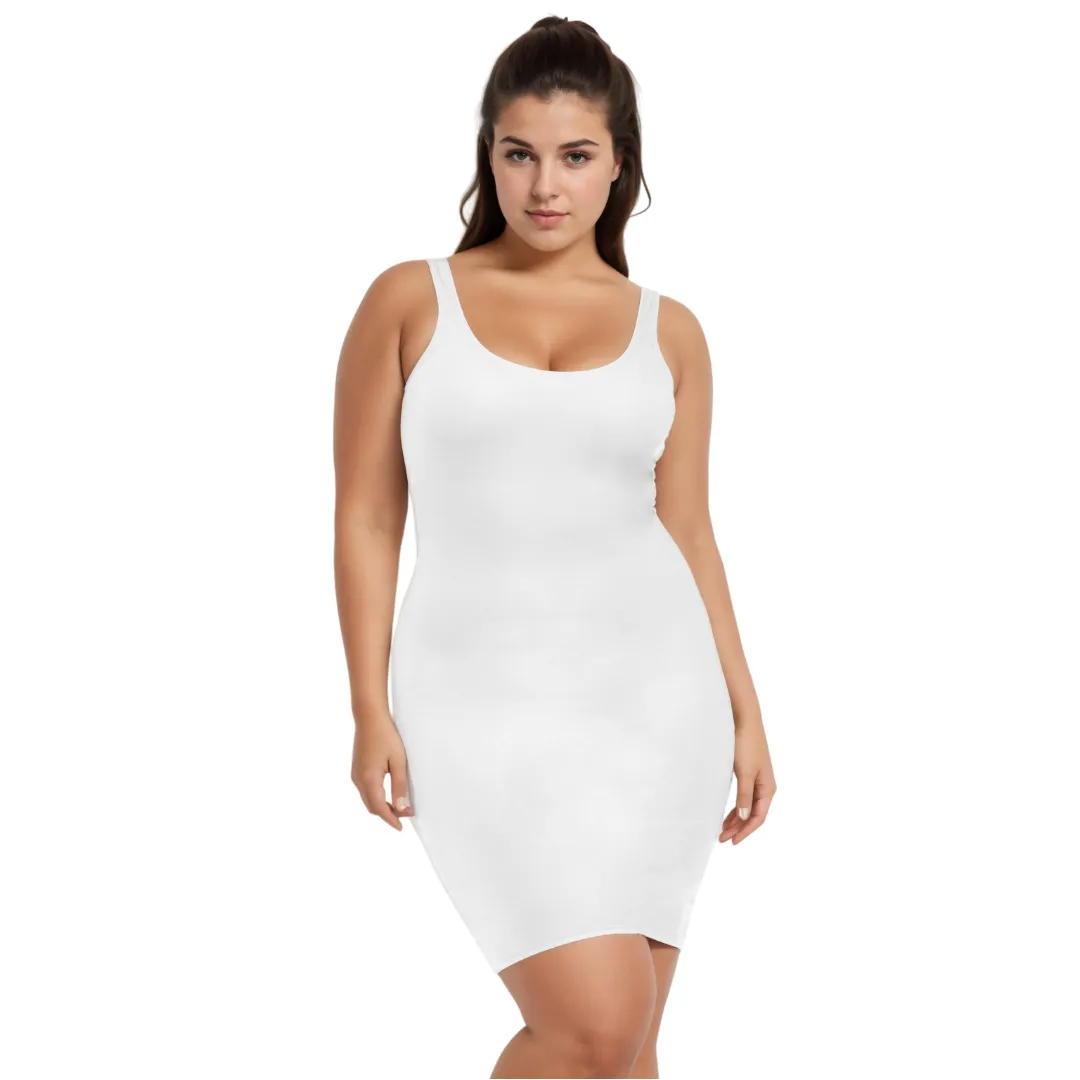 InstantFigure Slip Tank Dress Plus Size Shapewear WD40031C