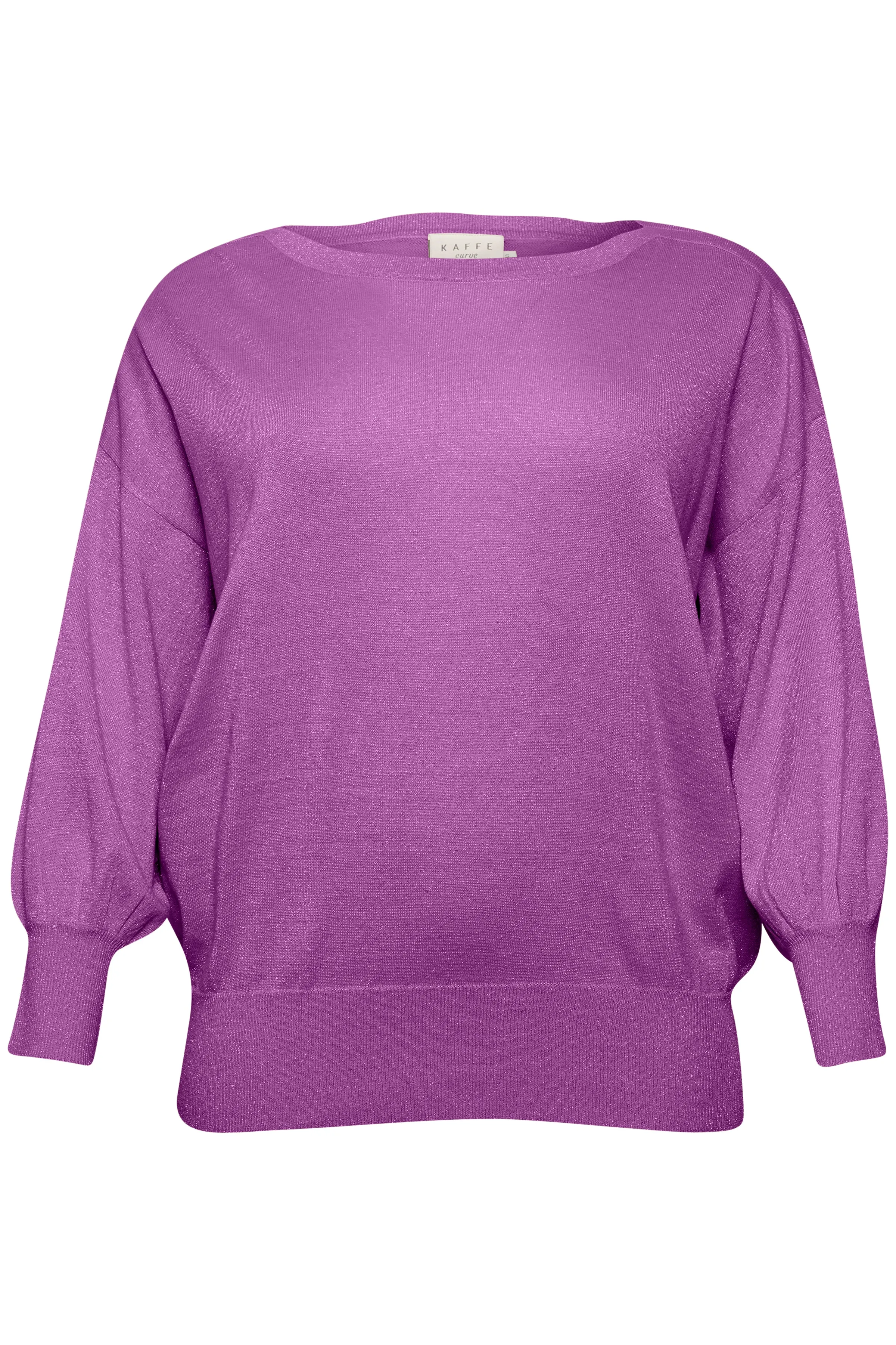 Kaffe Curve Regitta Knit Jumper in Purple