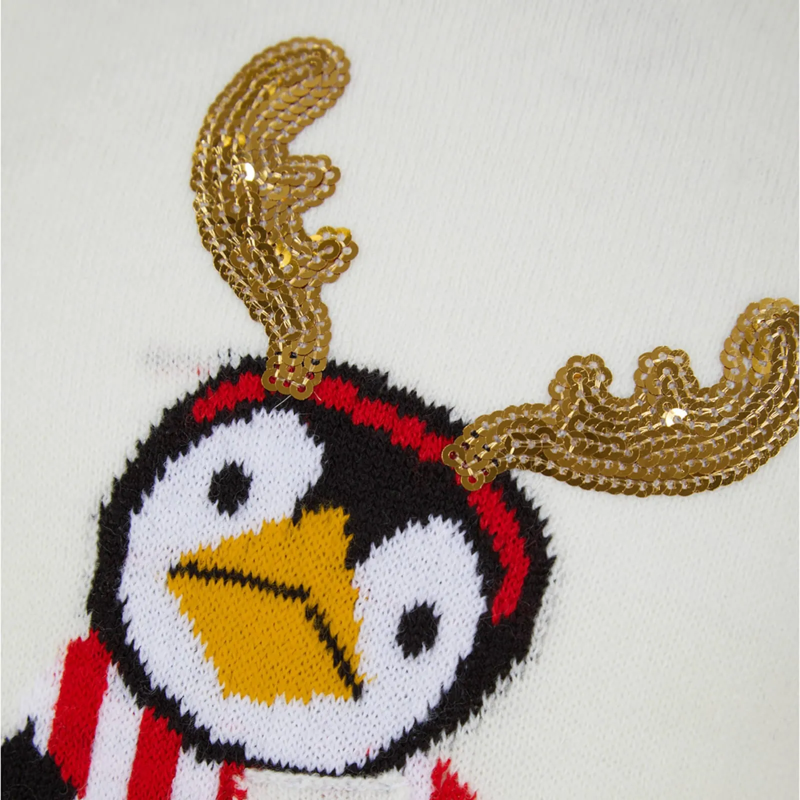 Kids Sequin Reindeer Penguin Christmas Jumper