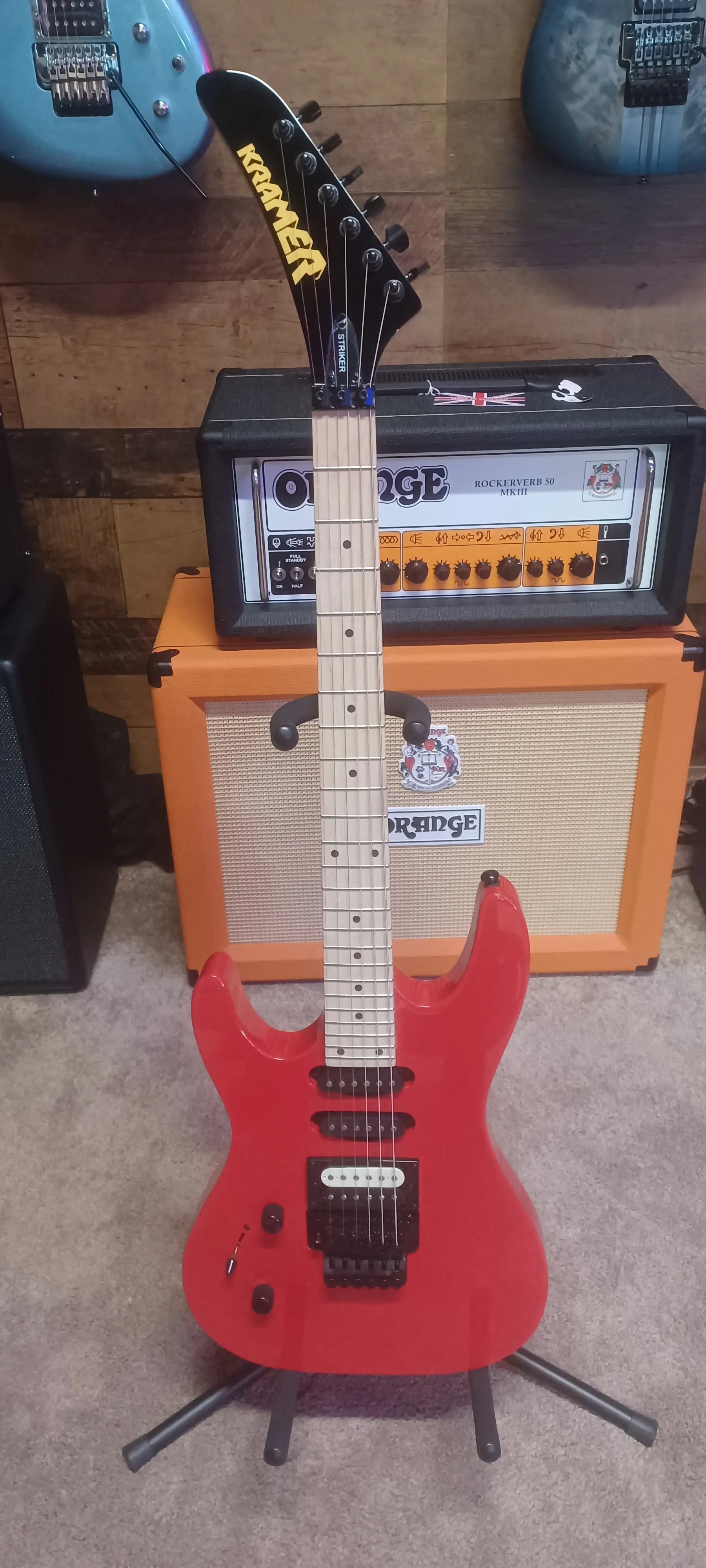 Kramer STRIKER HSS Left-handed Electric Guitar (Jumper Red) (DEMO)