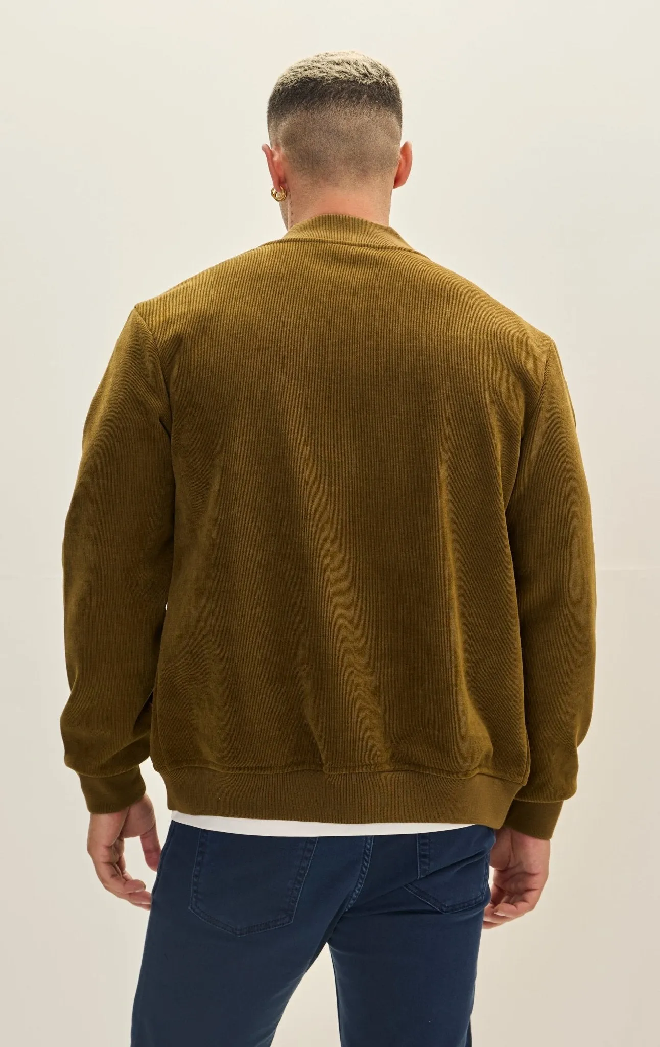 Lined Bomber Jacket - Mustard