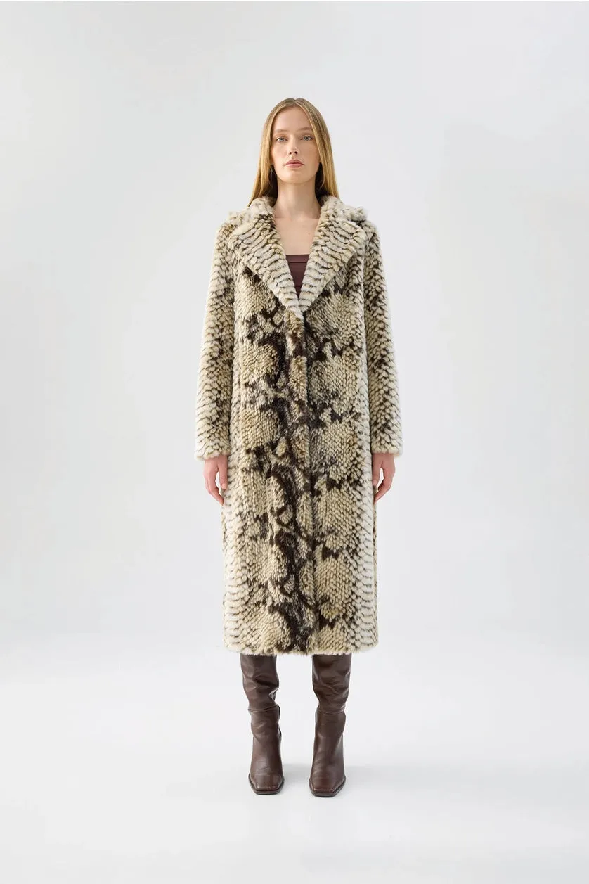 Madame Grace Snake Print Coat