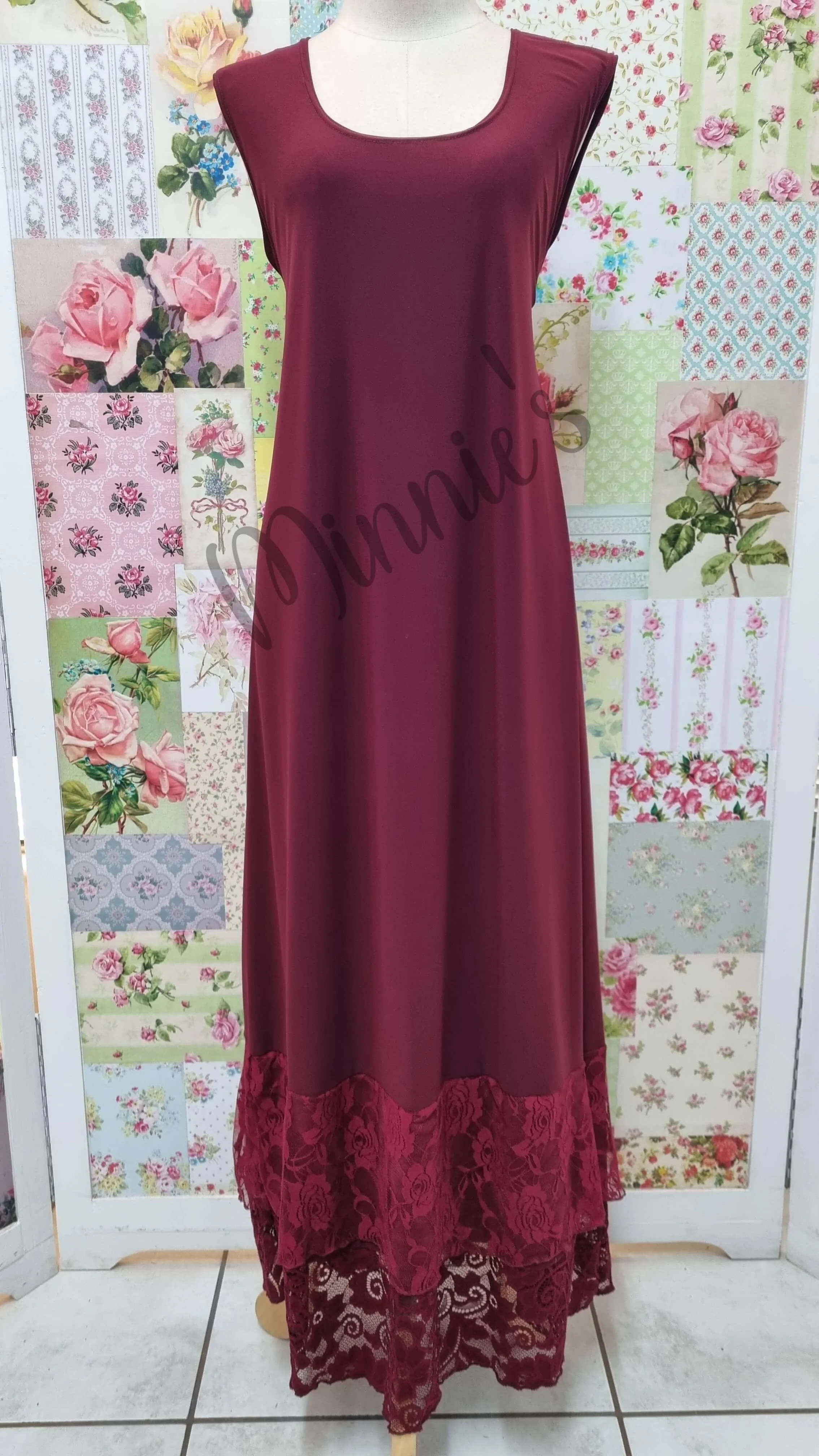 Maroon 3-Piece Dress Set ML0266