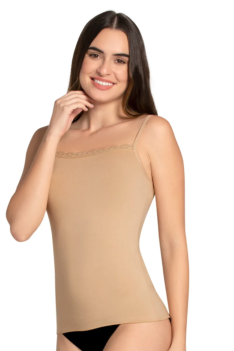 Modal Lace Camisole - Hazelnut