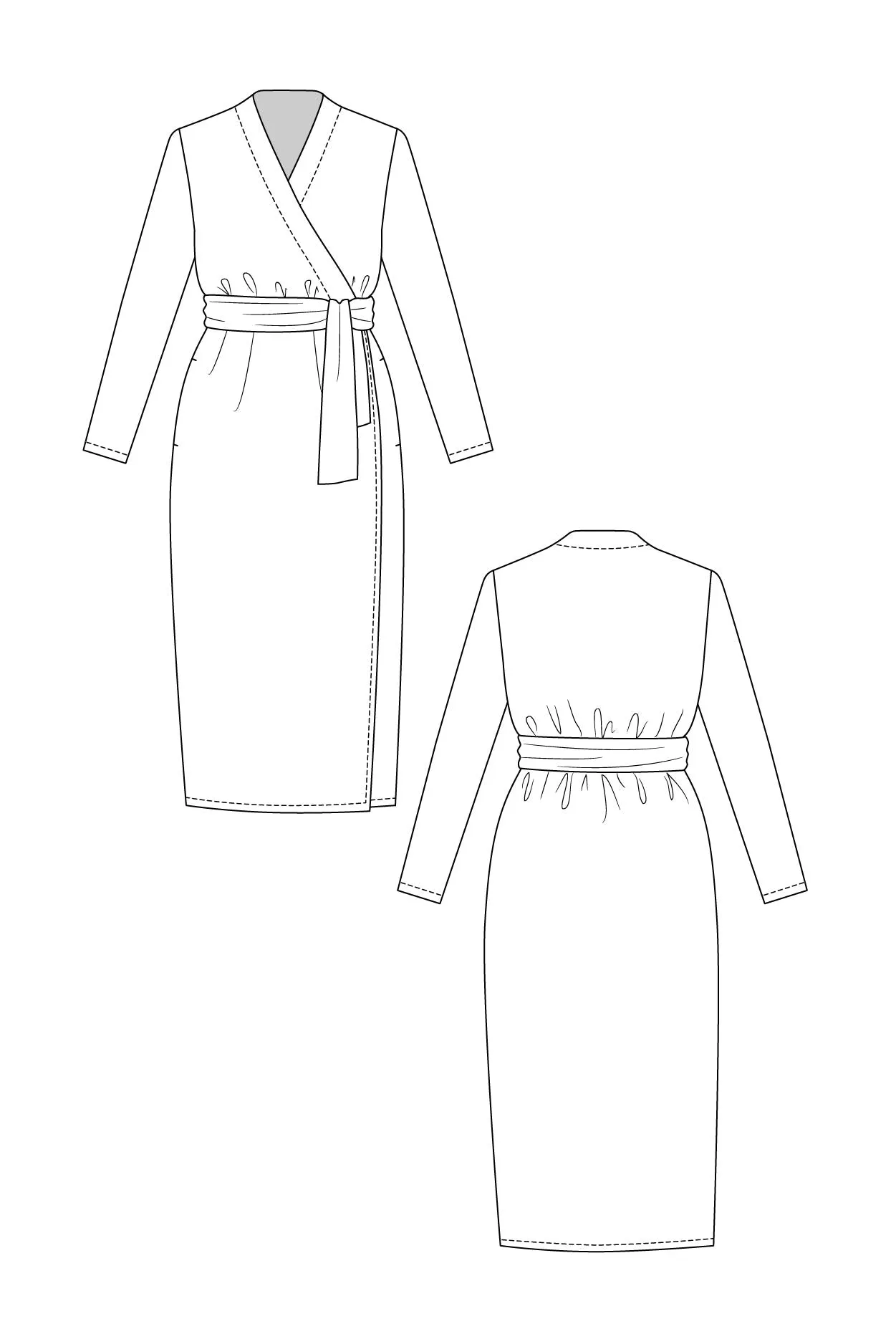 Olivia Wrap Dress - Named Clothing - Sewing Pattern