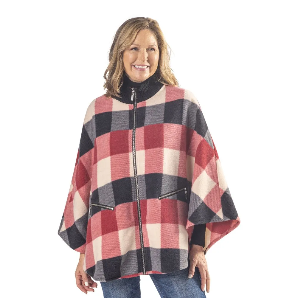 Paige Cozy Coat Full Zip Fleece Poncho