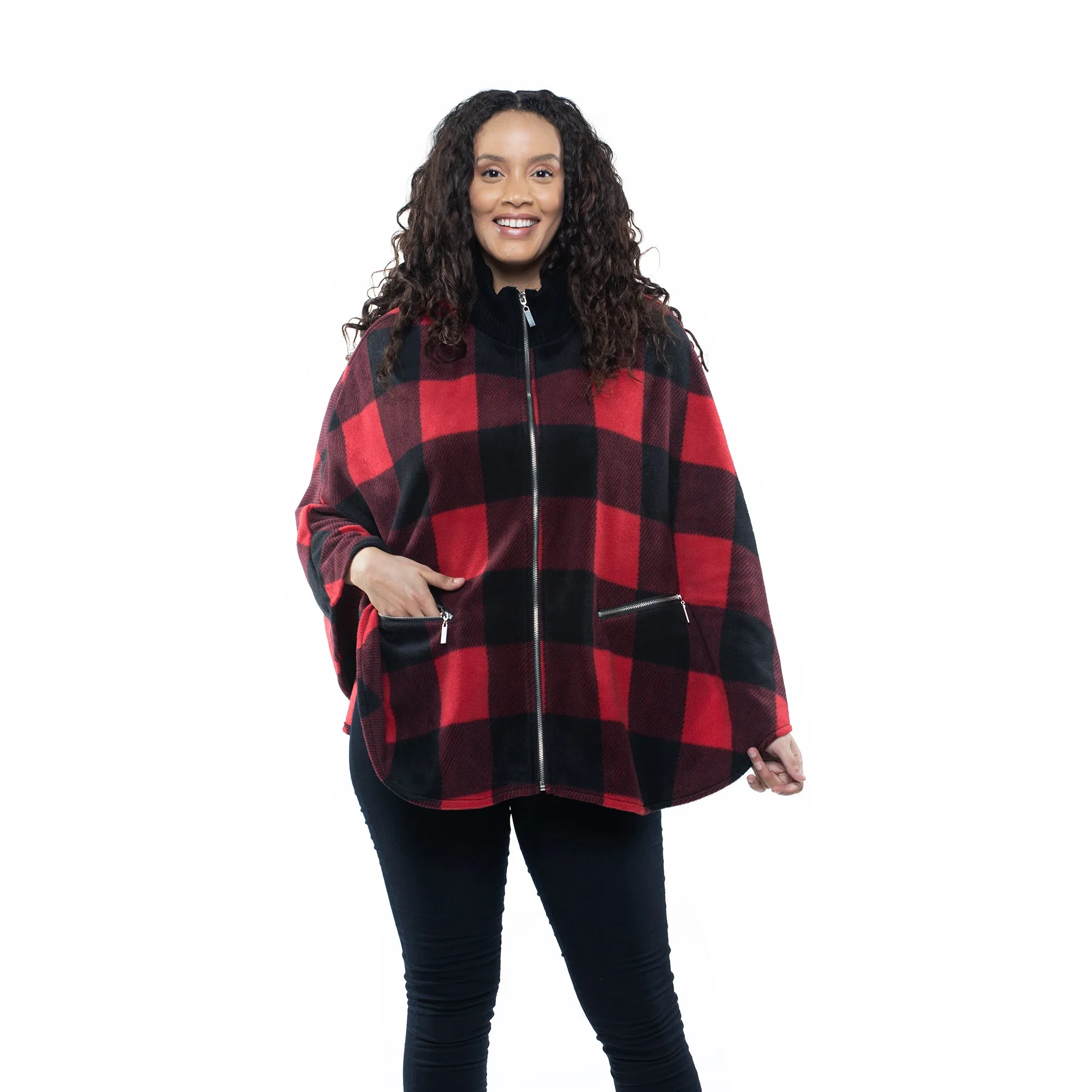 Paige Cozy Coat Full Zip Fleece Poncho