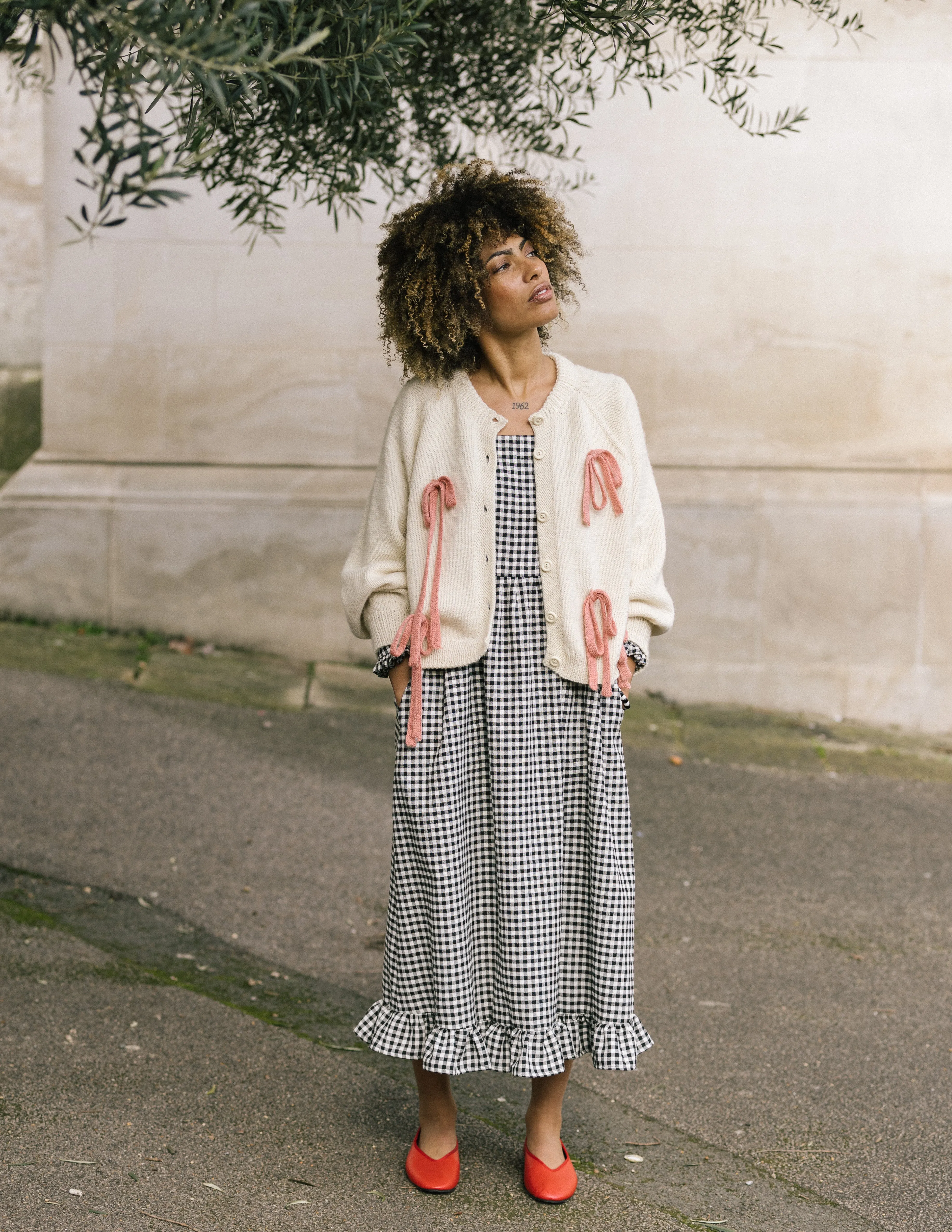 Pink Bows Cardigan by the Amateur Weather Observers