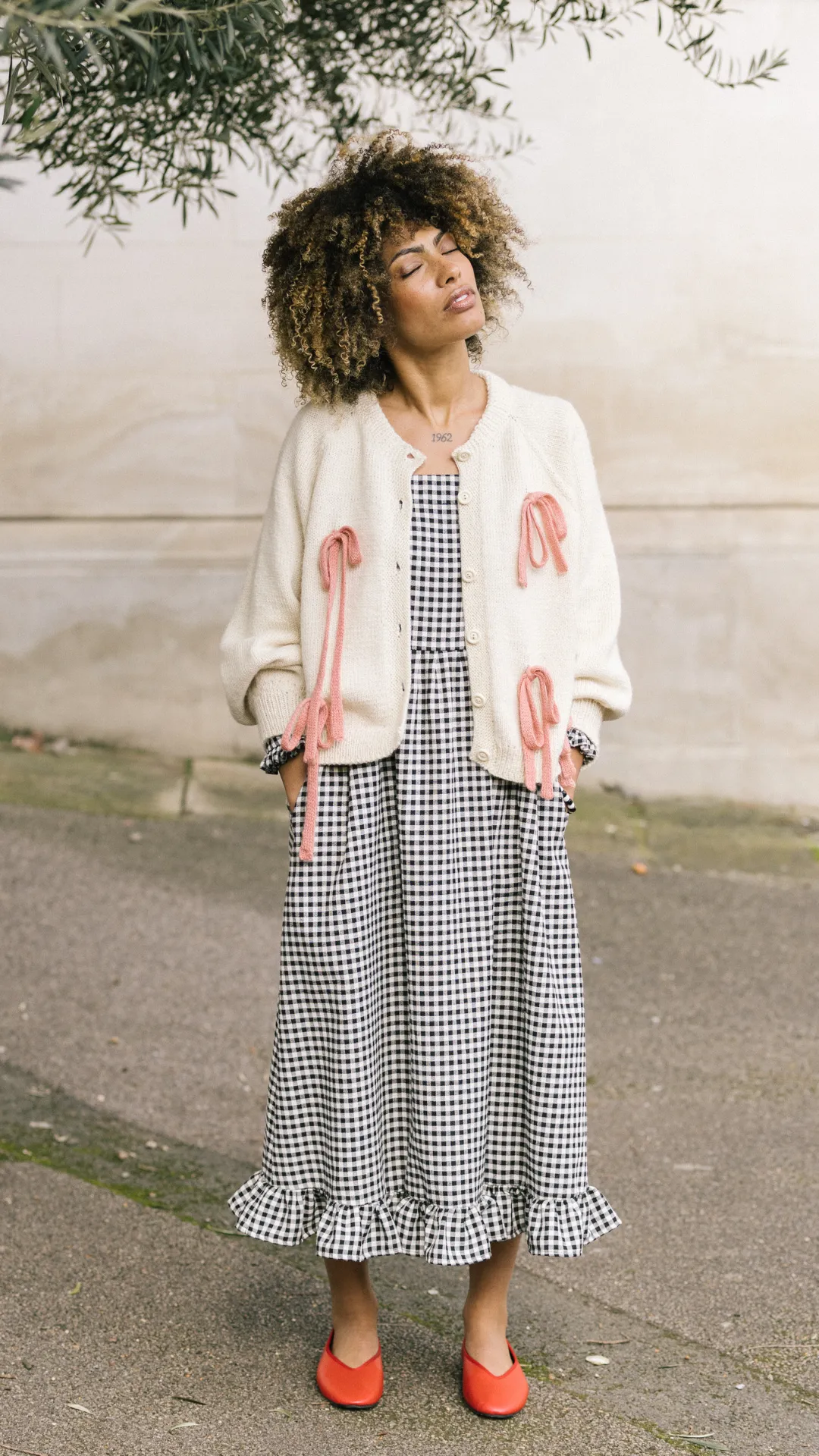 Pink Bows Cardigan by the Amateur Weather Observers