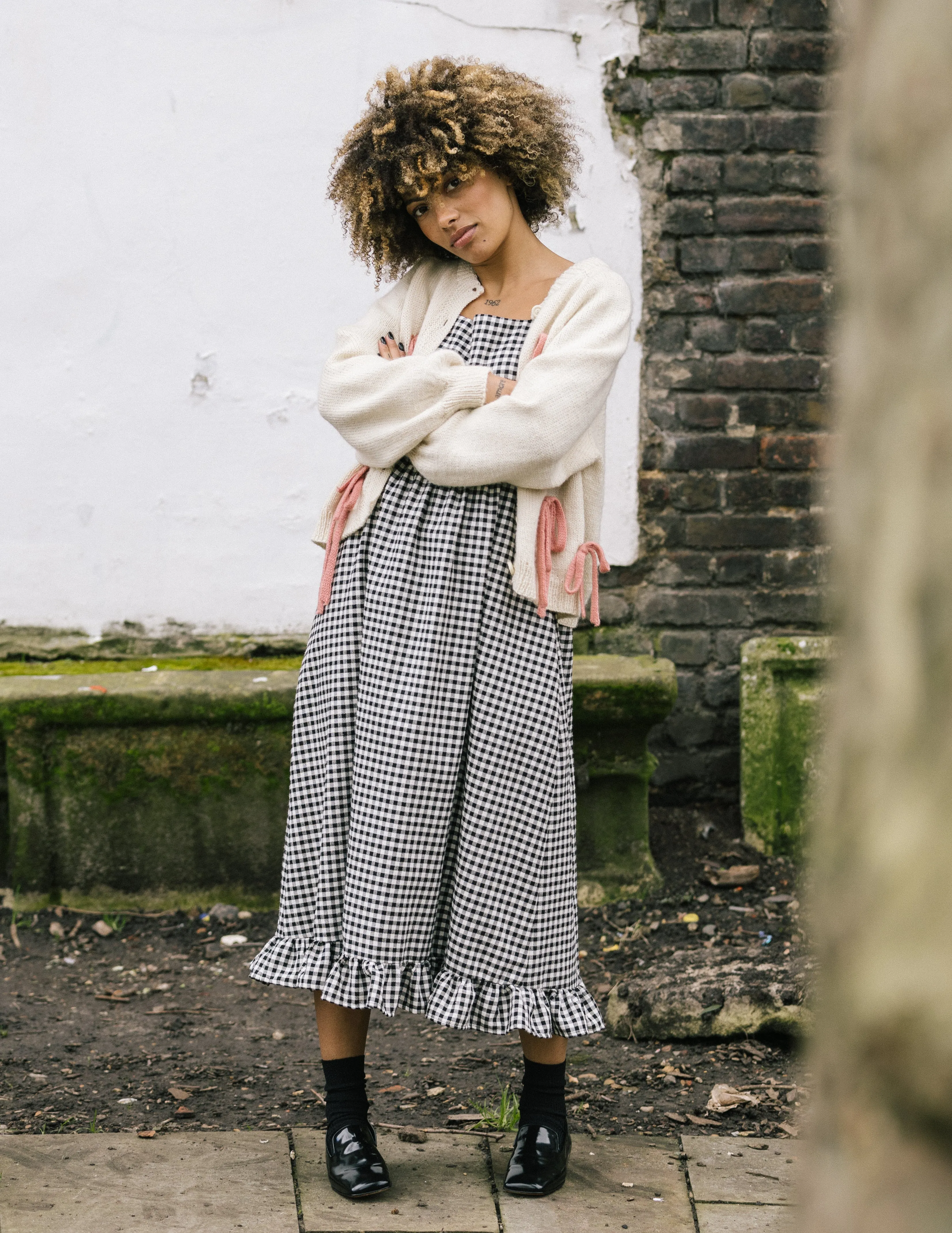 Pink Bows Cardigan by the Amateur Weather Observers